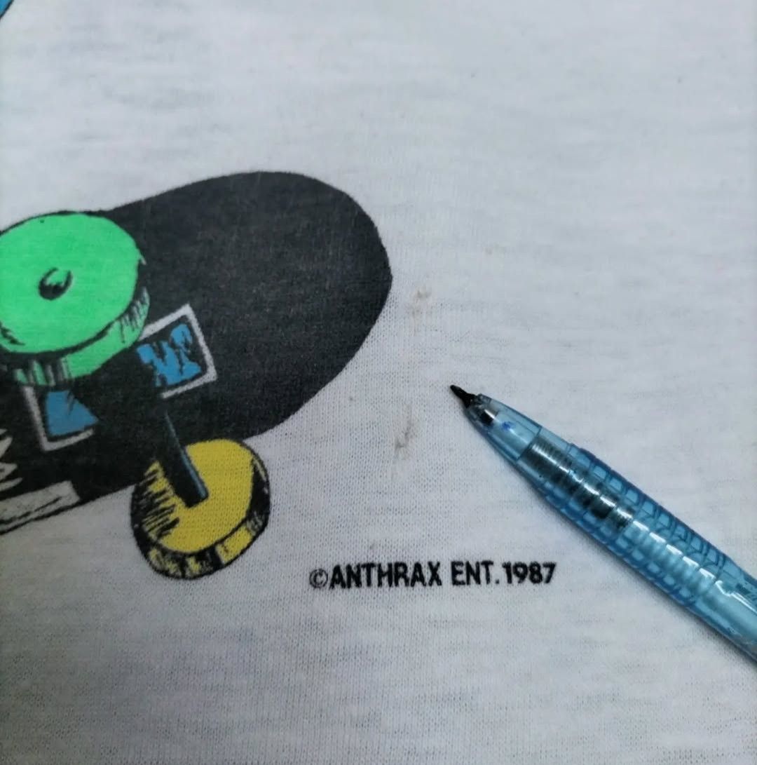 Band Tees × Vintage Vintage 87 anthrax "mosh it up" Size US M / EU 48-50 / 2 - 9 Thumbnail