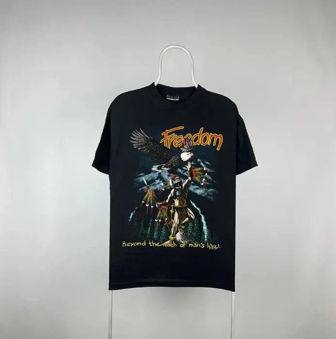 Band Tees Freedom T-shirt vintage band tee size Large black Size US L / EU 52-54 / 3 - 1 Thumbnail