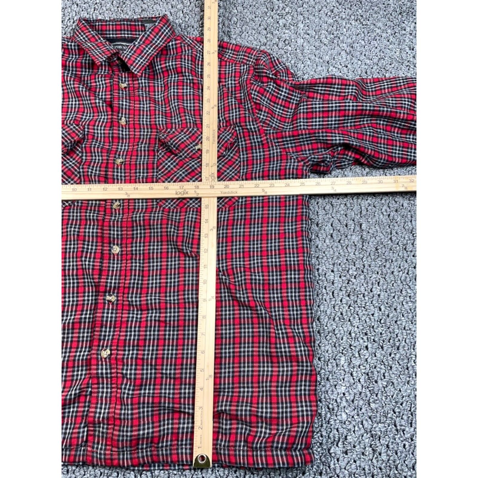 Vintage VTG 90s Grunge Thermal Lined Flannel Shirt Jacket Adult Large Red Check Plaid Shirt Jacket Mens L Size US L / EU 52-54 / 3 - 5 Thumbnail