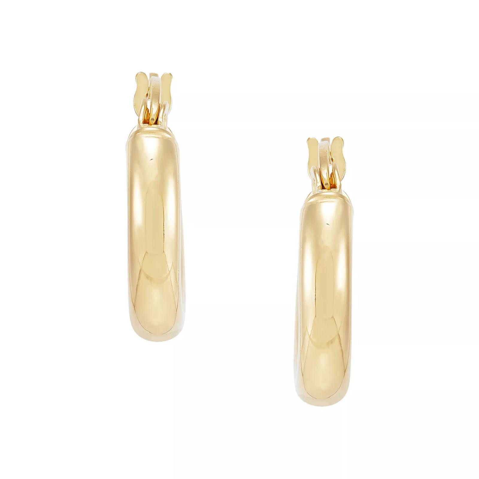 Giani Bernini Macy's Giani Bernini Polished Tube Hoop Earrings, 15mm Size ONE SIZE - 4 Thumbnail
