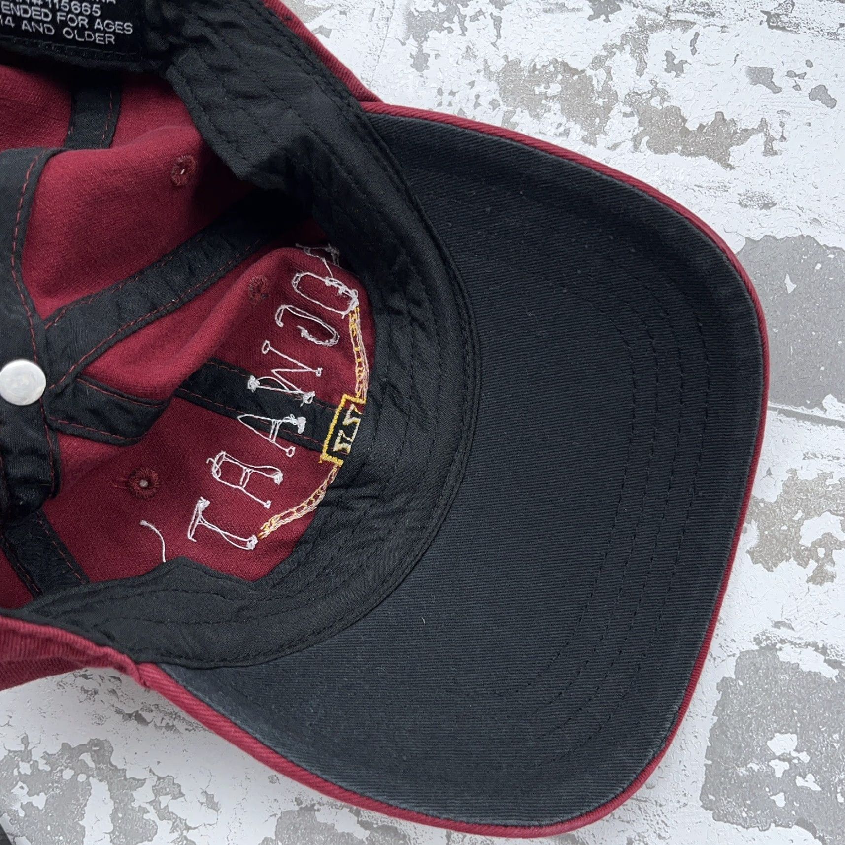 Vintage Harry Potter Hat Cap Strap Back Maroon Hogwarts Alumni Adult Adjustable Dad Hat Cap Mens Baseball Cap Size ONE SIZE - 5 Thumbnail