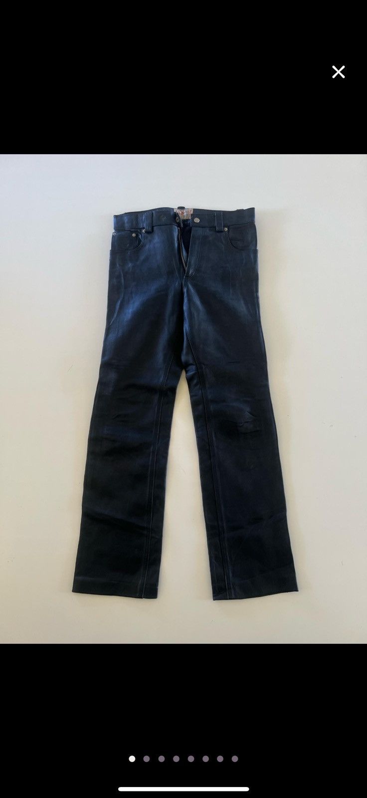 Vintage RARE Vintage Y’2 Riding Monster Leather Pants Size US 28 / EU 44 - 1 Thumbnail