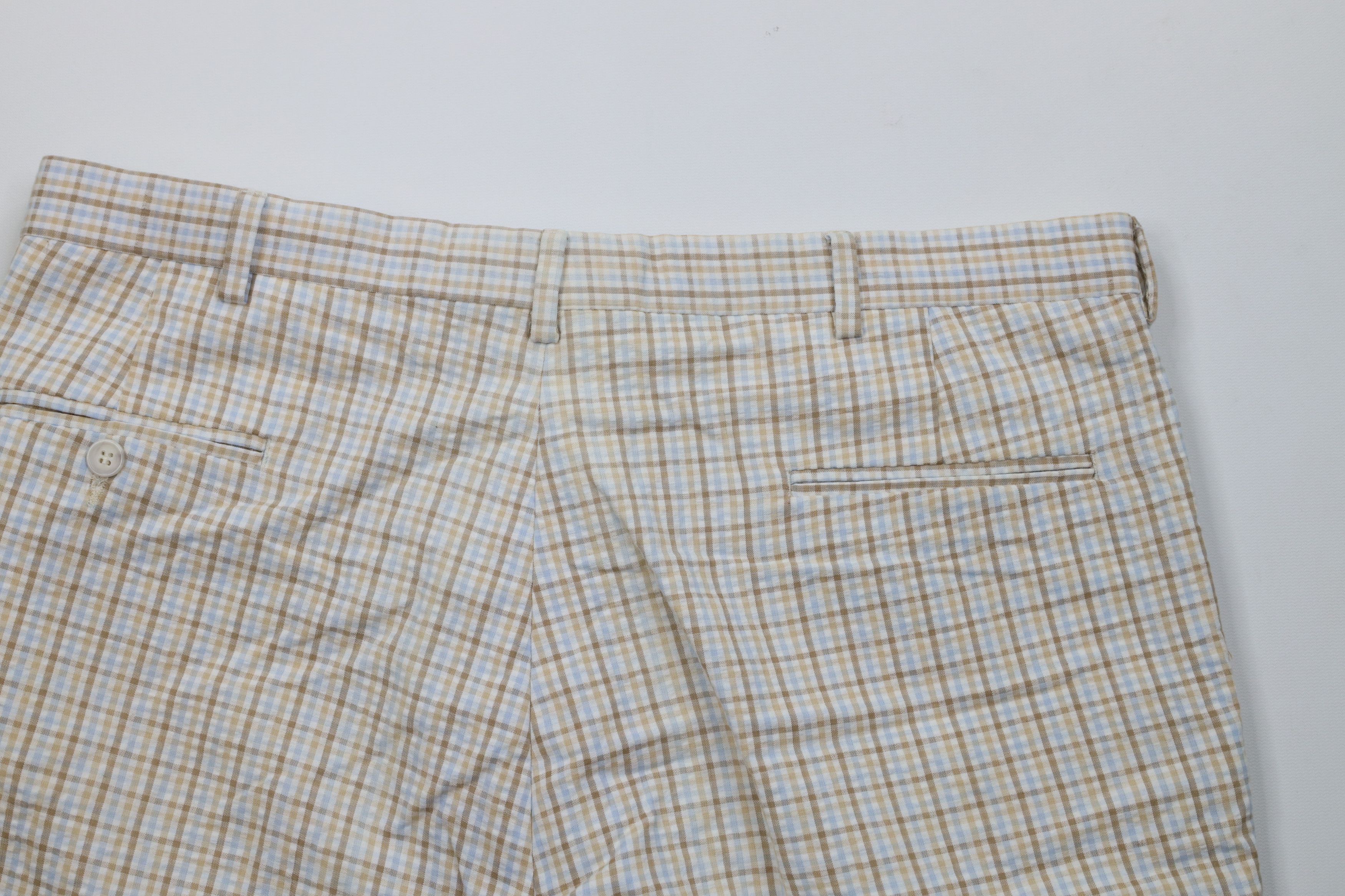 Vintage Vintage 90s Streetwear Sucker Above Knee Chino Shorts Plaid Size US 36 / EU 52 - 9 Thumbnail
