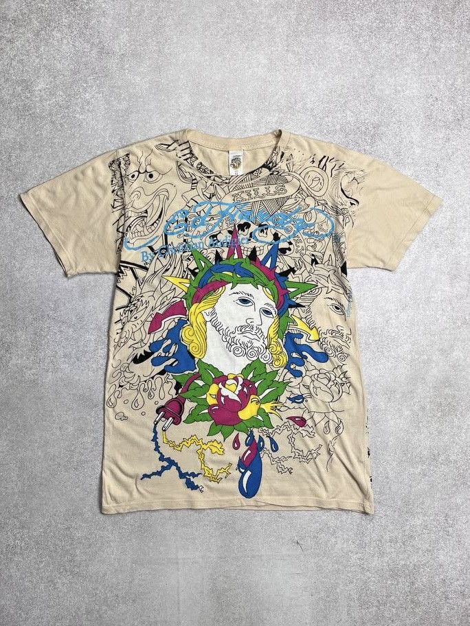 Ed Hardy Vintage Ed Hardy Jesus Tattoo T-shirt Y2K M Size US M / EU 48-50 / 2 - 1 Thumbnail