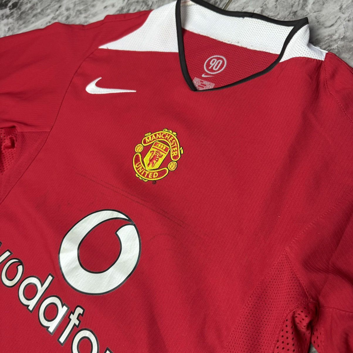 Nike × Vintage Nike Manchester United Jersey 2004 Vodafone Size US S / EU 44-46 / 1 - 3 Thumbnail