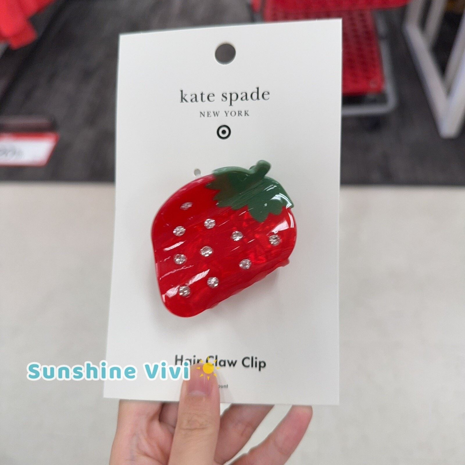 Kate Spade NWT Strawberry Hair Claw Clip kate spade new york x Target Size ONE SIZE - 1 Thumbnail