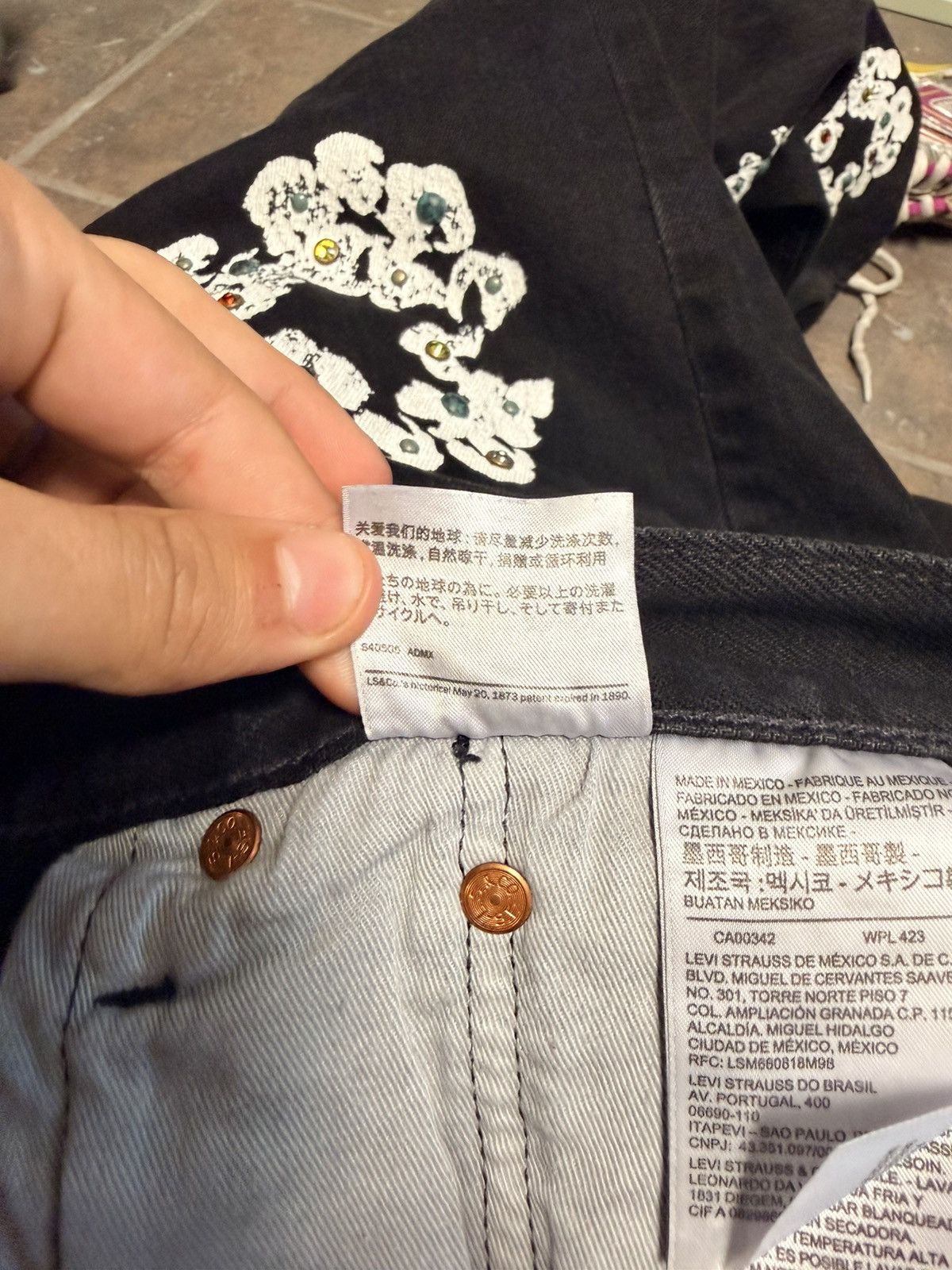 DENIM TEARS Denim Tears Flower Jeans Size US 36 / EU 52 - 4 Thumbnail