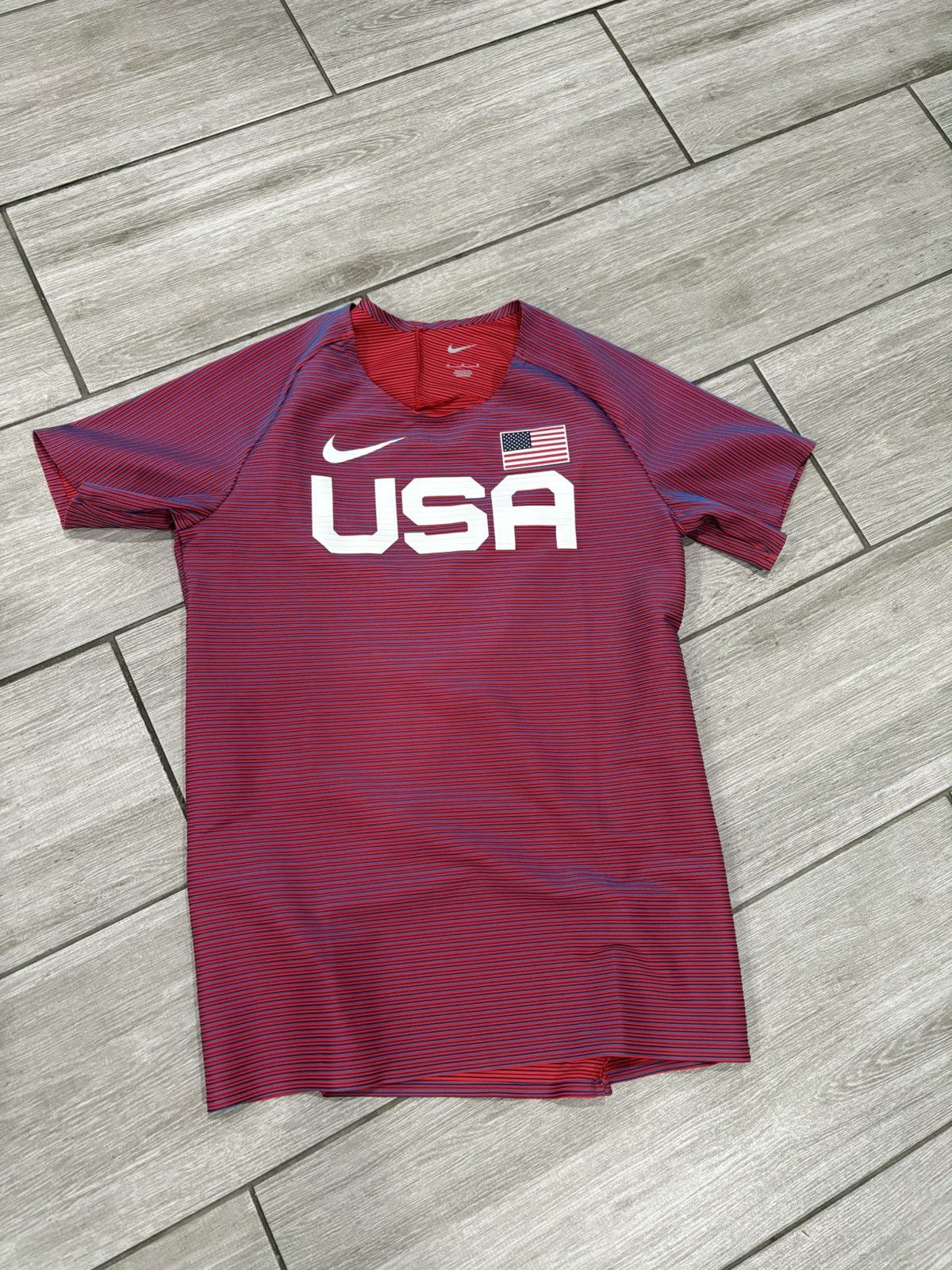 Nike Nike Pro Elite Team USA Running Shirt BV1312-602 Men’s M Size US M / EU 48-50 / 2 - 1 Thumbnail