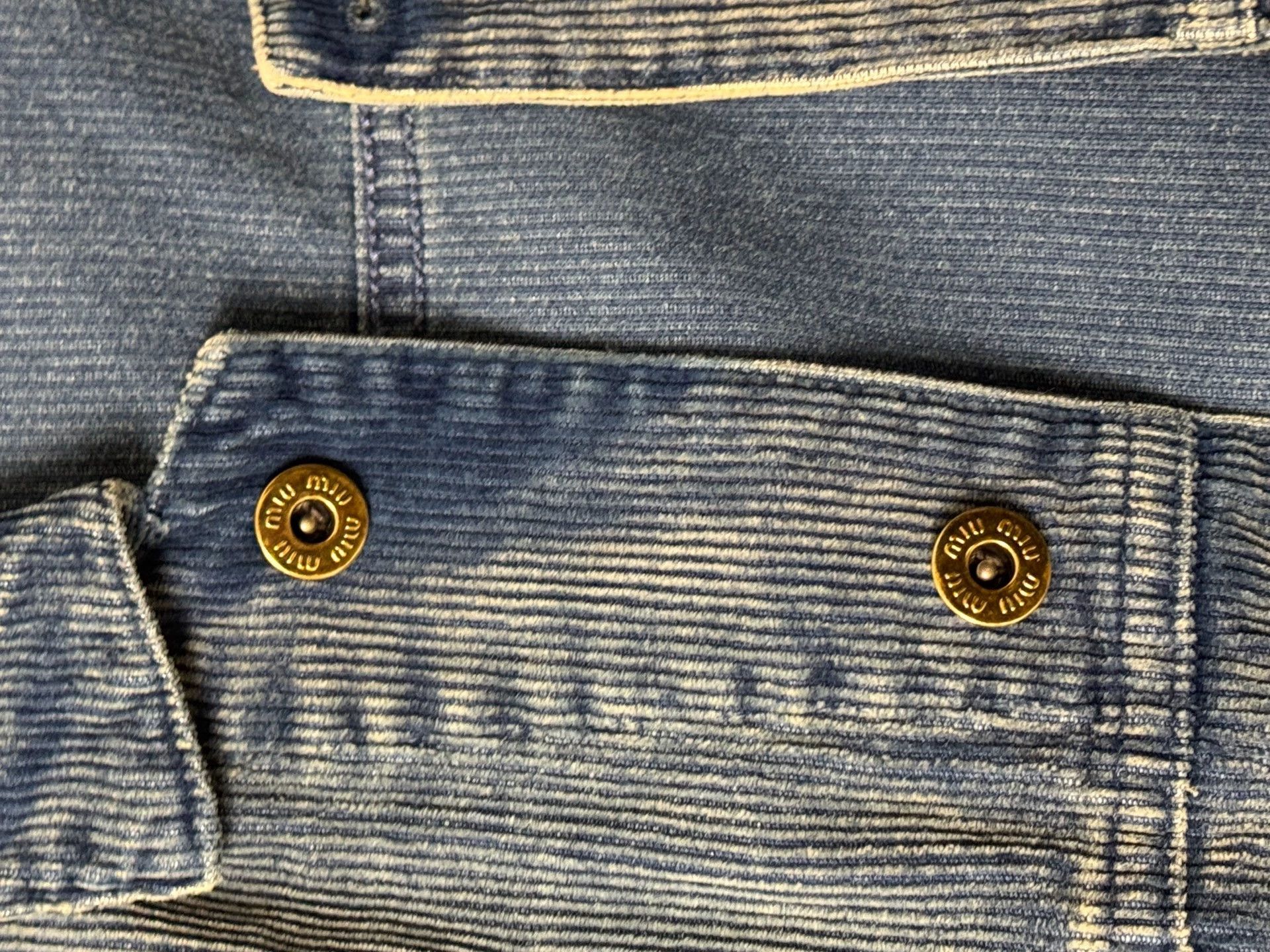 Miu Miu MIU MIU Corduroy Denim Vest Women's 38 Size XS / US 0-2 / IT 36-38 - 4 Thumbnail