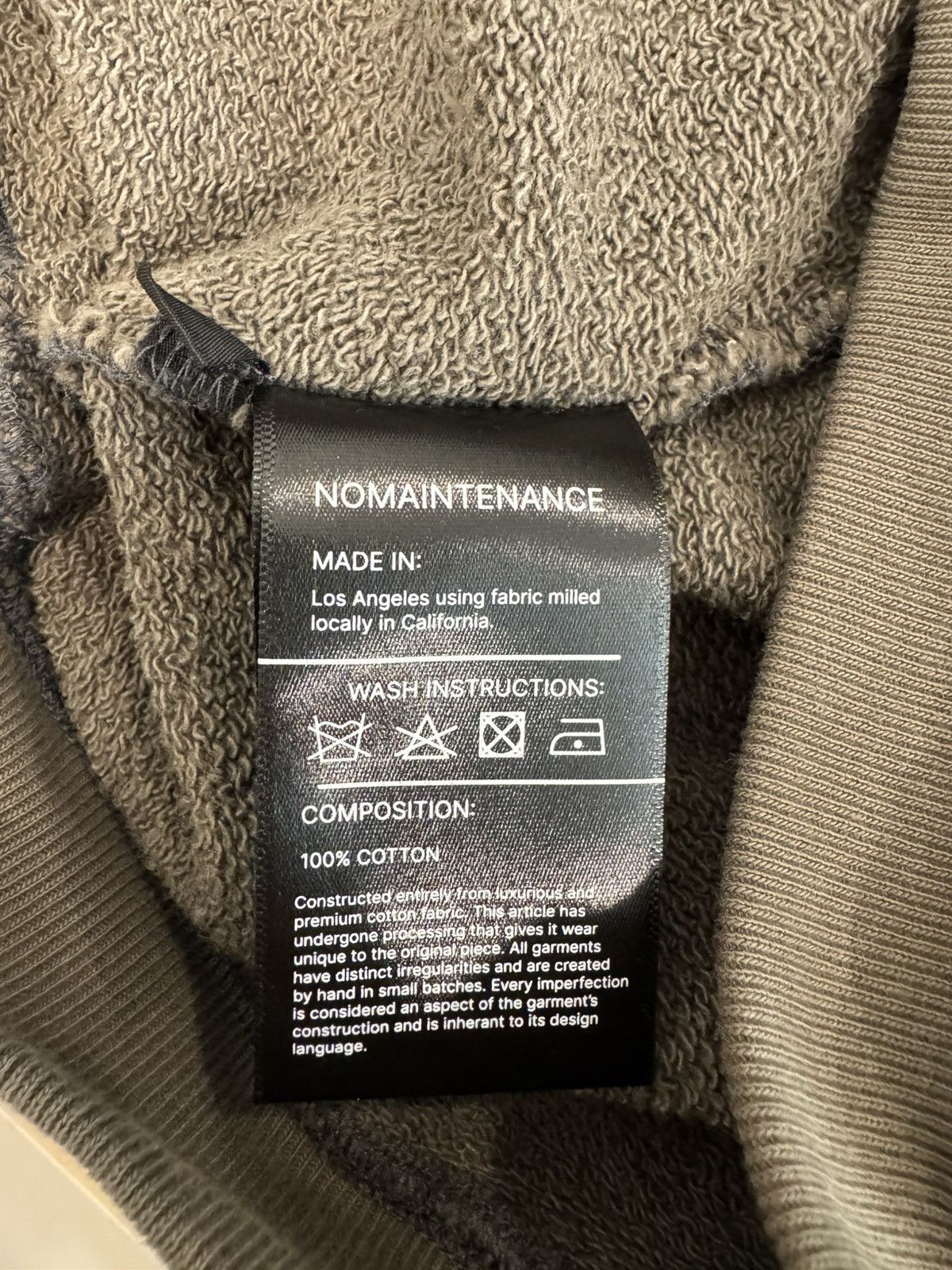 No Maintenance No Maintenance Overlock Boxy Hoodie Green Grey Size Large Size US L / EU 52-54 / 3 - 7 Thumbnail