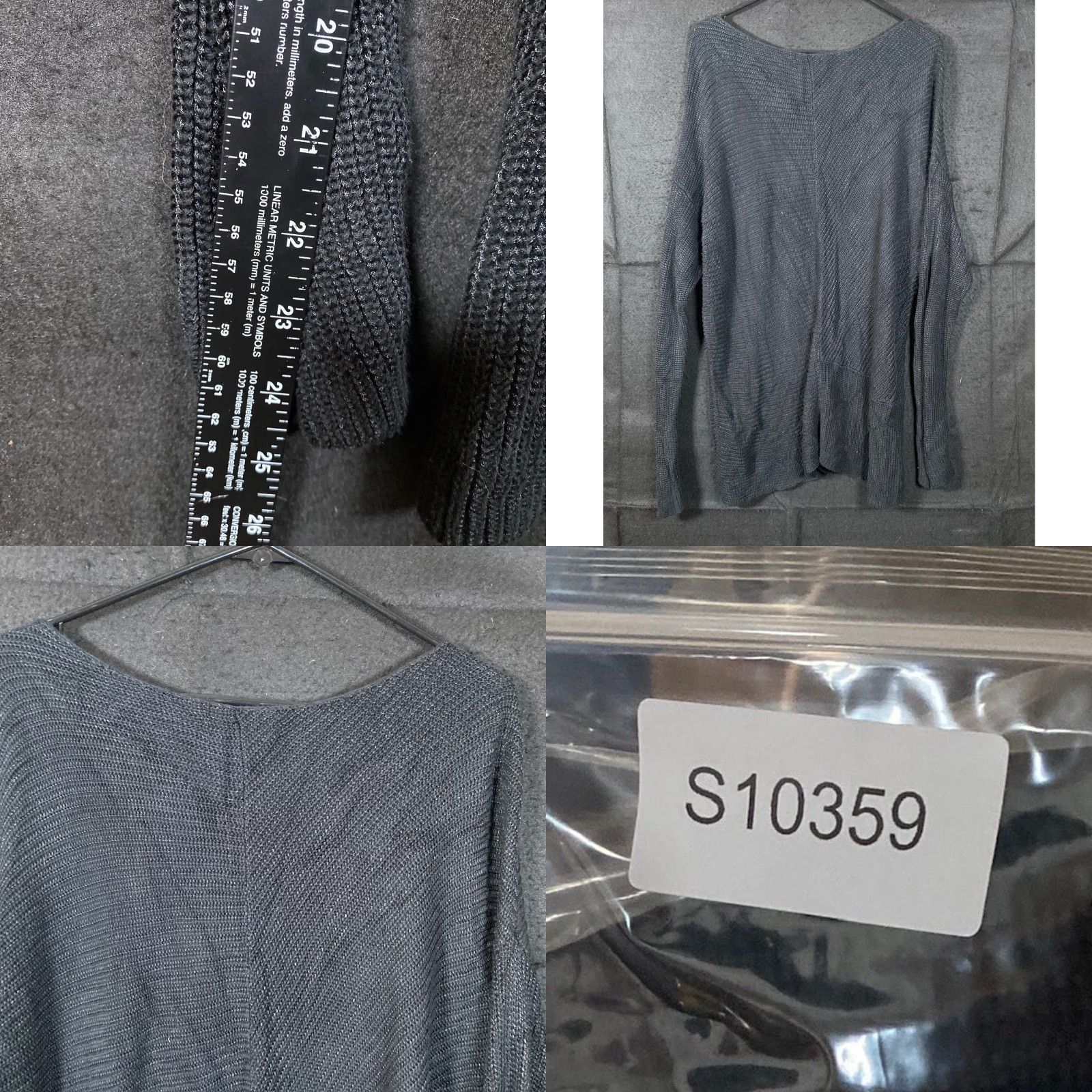 Ralph Lauren Lauren Ralph Womens Sweater Black Crew Neck Long Sleeve Cotton Knit XLarge Size XL / US 12-14 / IT 48-50 - 8 Thumbnail