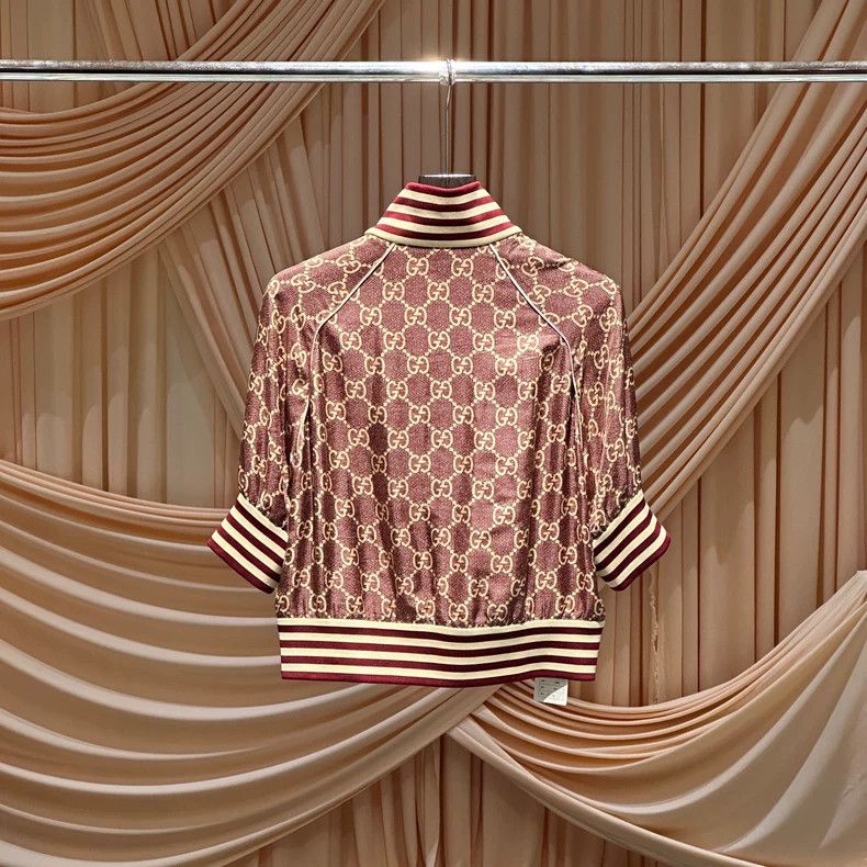 Gucci Gucci Mulberry silk old flower full-print striped jacket 25 Size M / US 6-8 / IT 42-44 - 2 Thumbnail