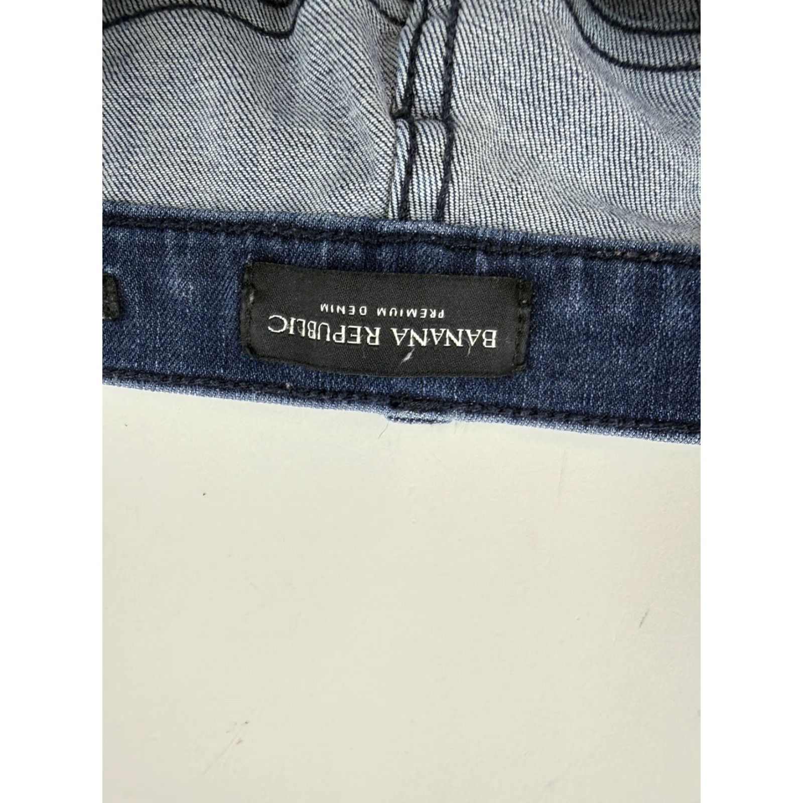 Banana Republic Banana Republic Jeans Womens 33 Blue Skinny Slim Fit Premium Denim Dark Wash Size 24" / US 00 / IT 34 - 7 Thumbnail