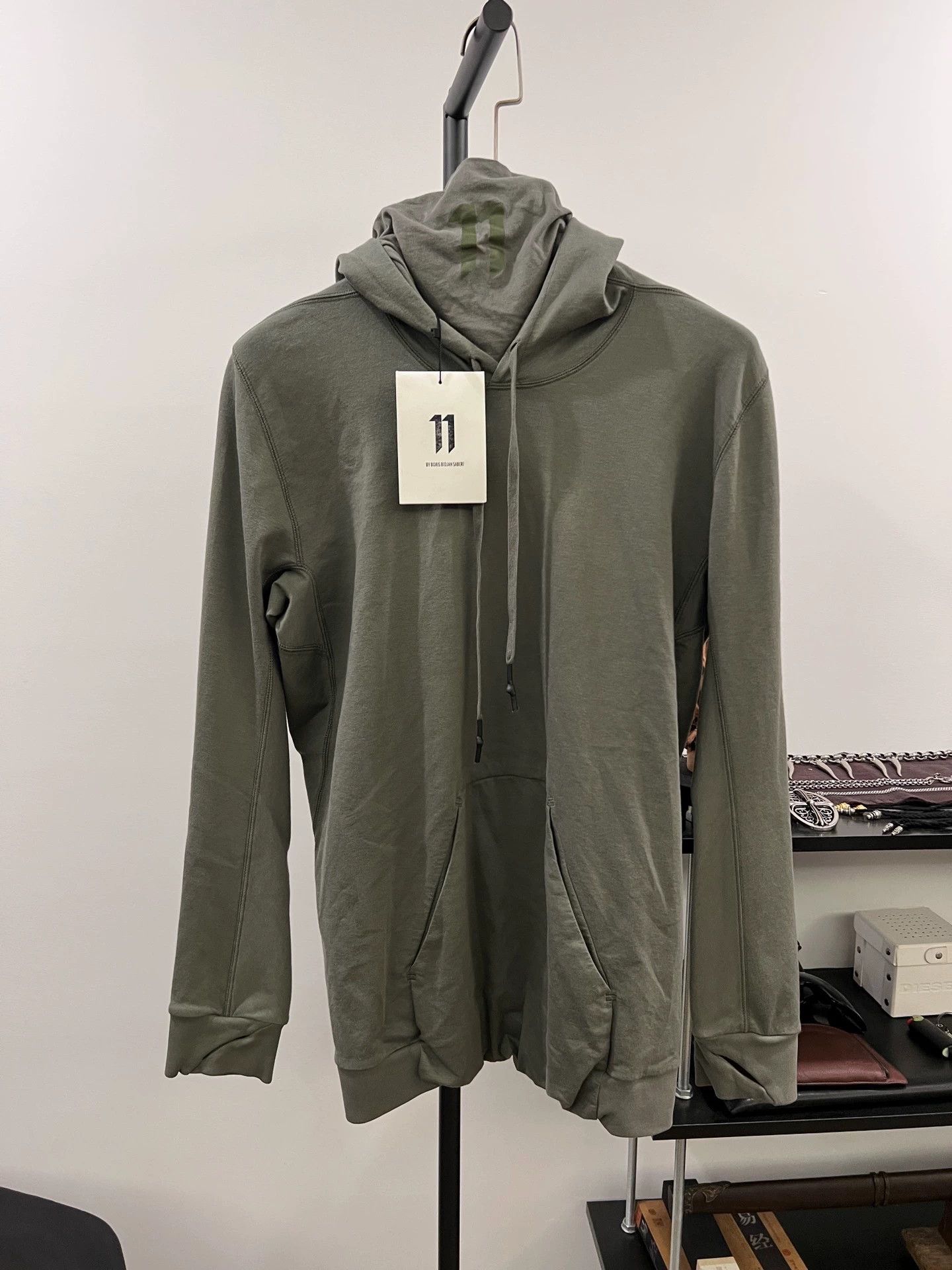 Boris Bidjan Saberi BBS 11by bbs Printed Long-Sleeve Hoodie M Size US M / EU 48-50 / 2 - 2 Thumbnail