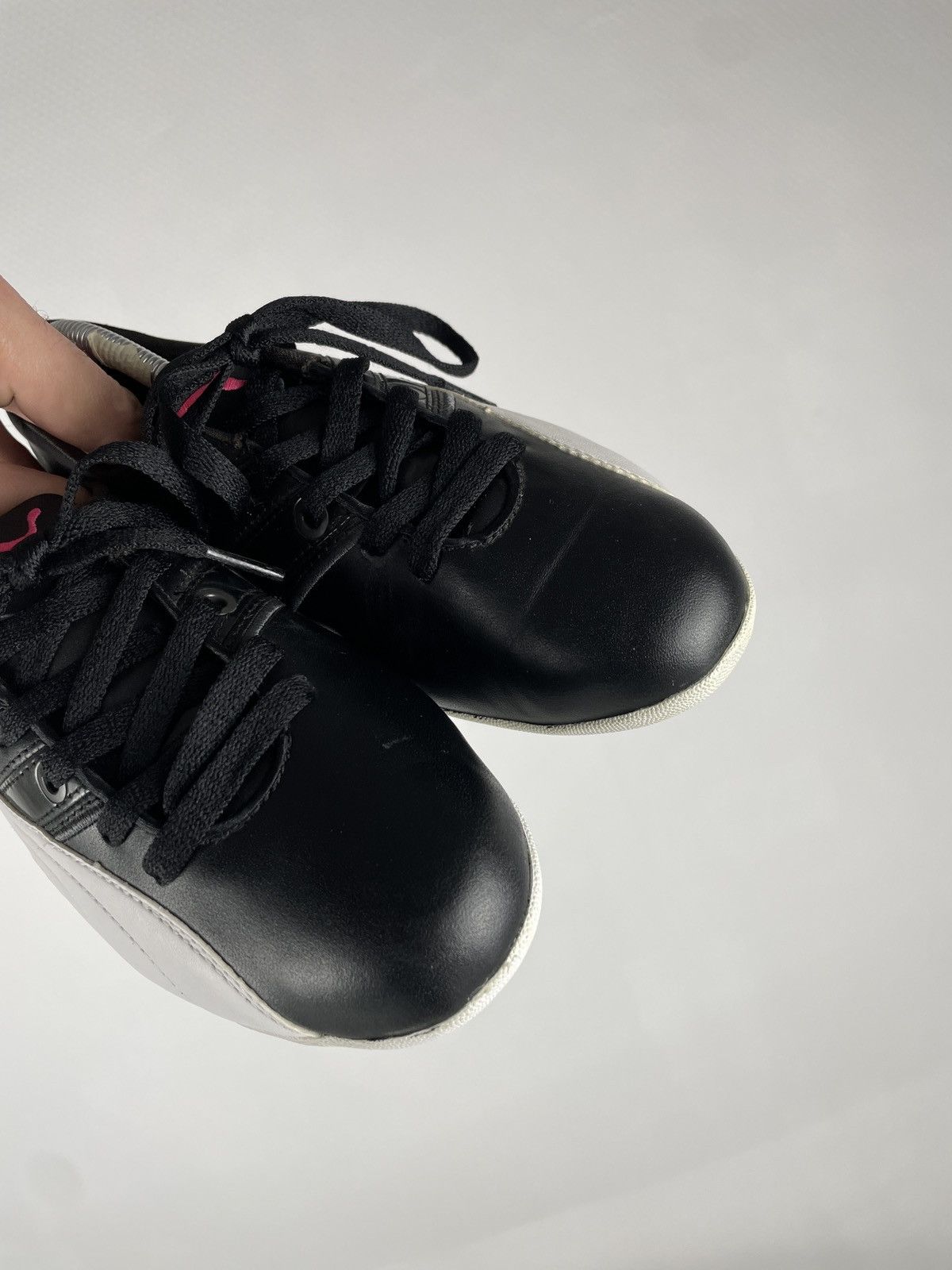Ferrari × Puma Deatstock Rare Y2K Jet Speed Cat Leather Black Laces Low Moto Sneakers Shoes Size US 8.5 / IT 38.5 - 17 Thumbnail