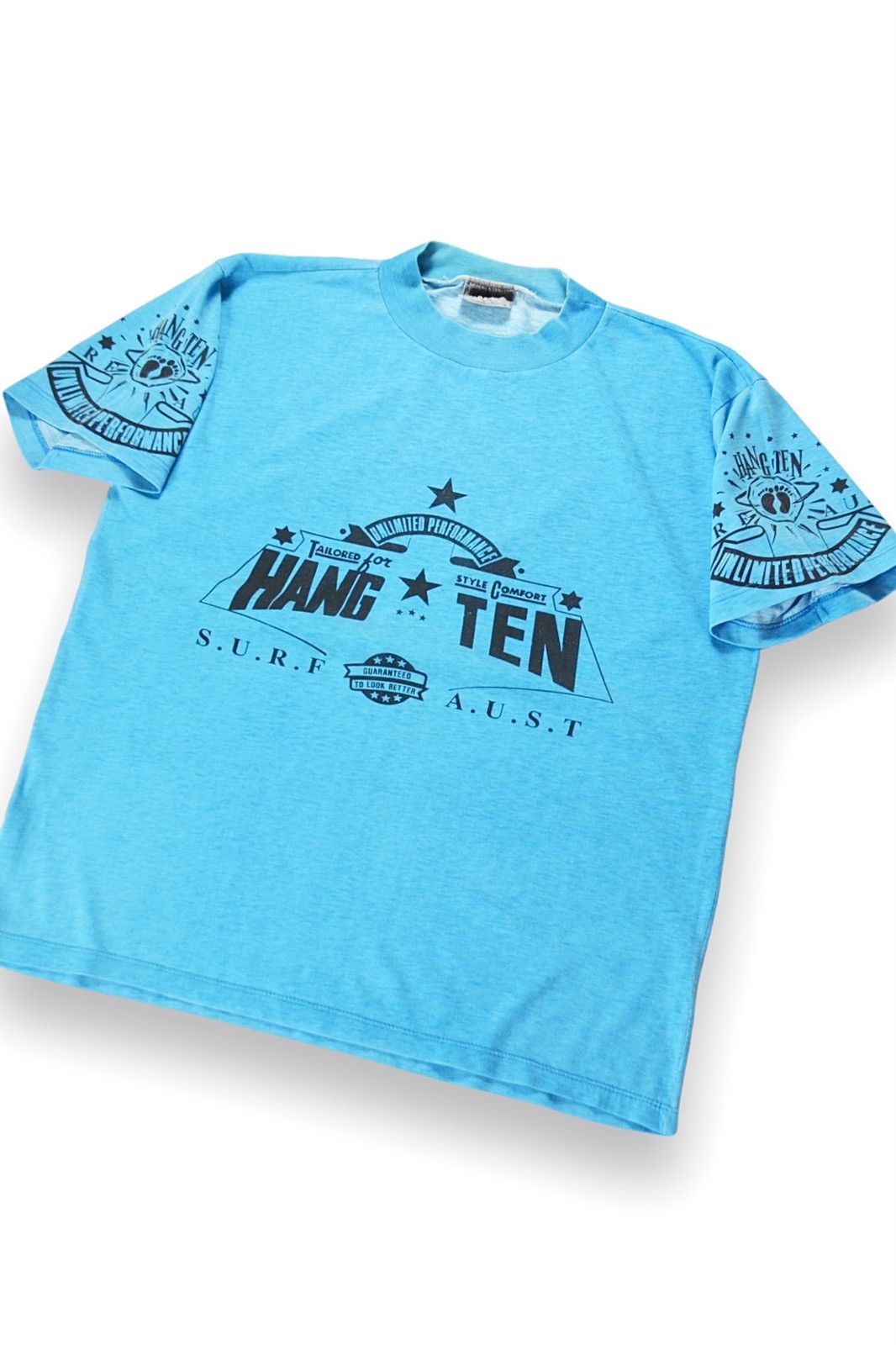 Hang Ten 90s Vintage Hang Ten Big Logo Surfing Australia Tee Size US M / EU 48-50 / 2 - 2 Thumbnail