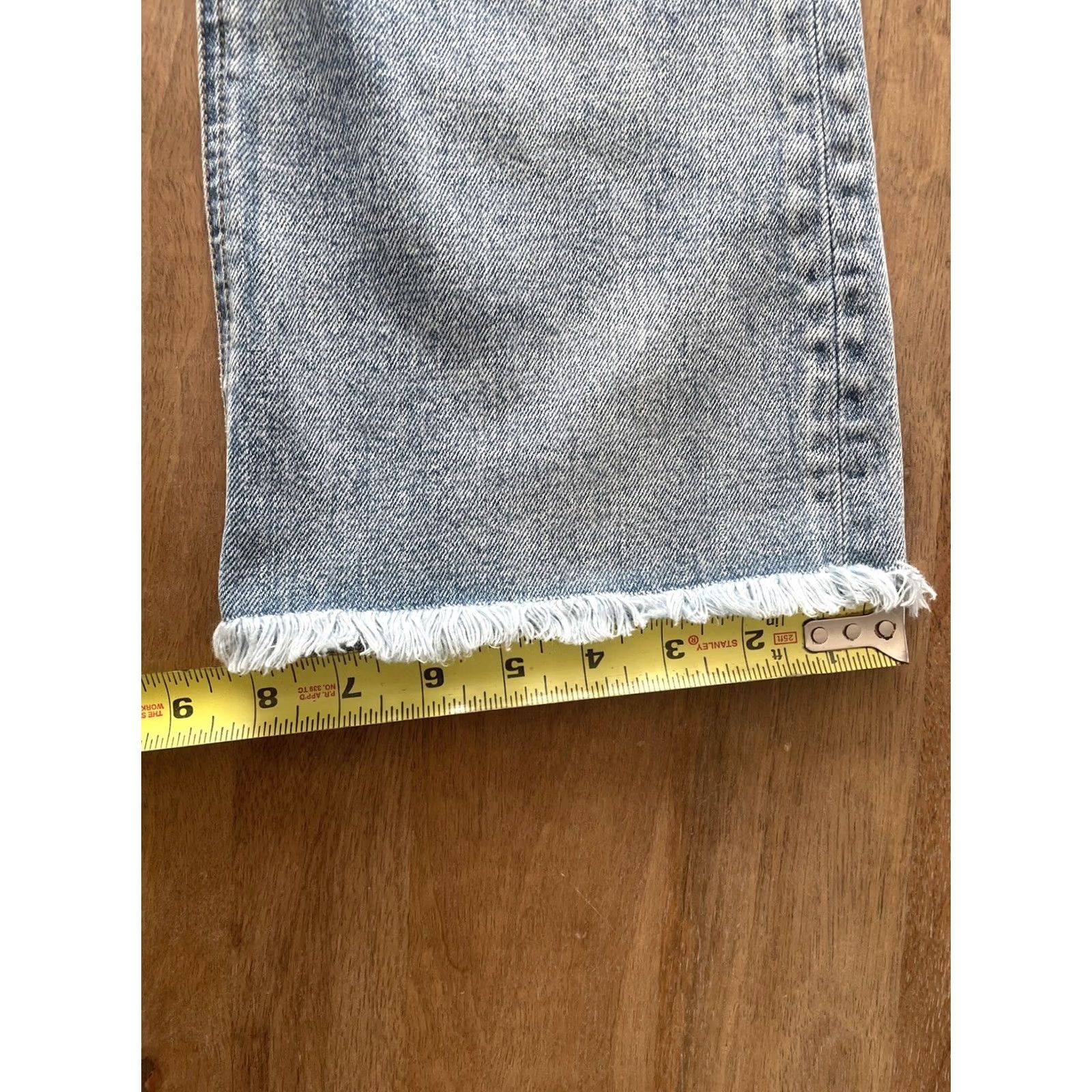 Vintage Maison de Reefur Jeans Womens High Rise Cropped Bootcut 27x25 Light Wash Denim Blue City Punk Rock School Designer 90s - Womens Size 27" / US 4 / IT 40 - 8 Thumbnail
