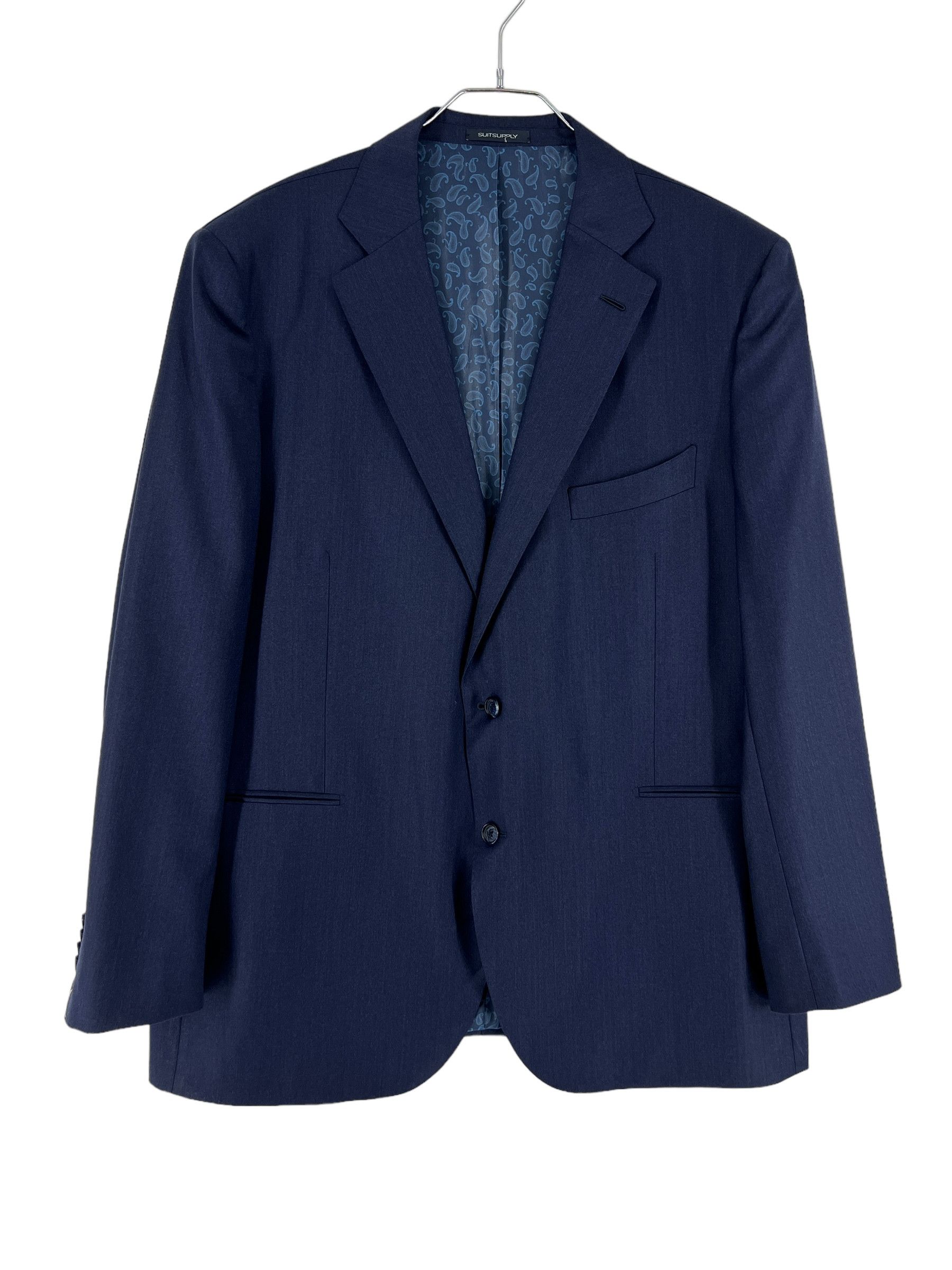 Suitsupply La Spalla Wool Formal Blazer Waistcoat Suit EU:64; UK/US:54R Size 54R - 2 Thumbnail