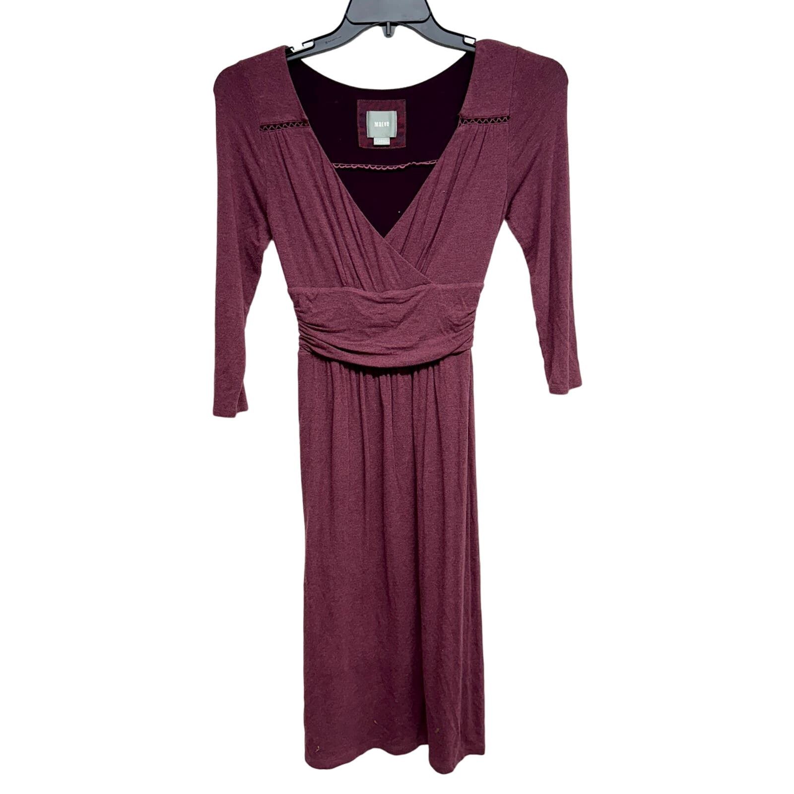 Anthropologie Anthropologie Maeve Women Purple Wrap Dress berry Size XS Size XS / US 0-2 / IT 36-38 - 2 Thumbnail