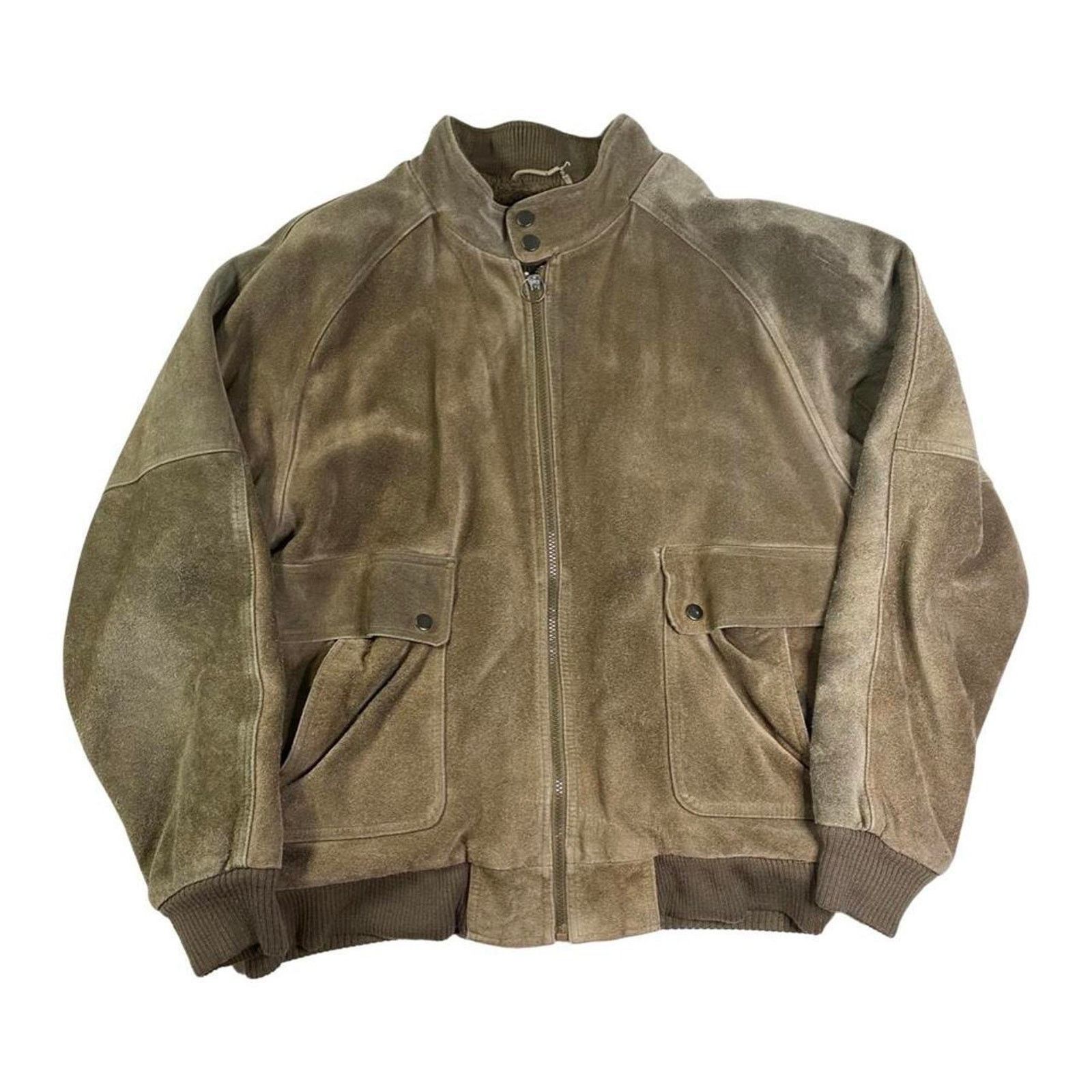 Vintage Vintage suede bomber jacket by Rough Cut sz XL Size XL / US 12-14 / IT 48-50 - 1 Thumbnail