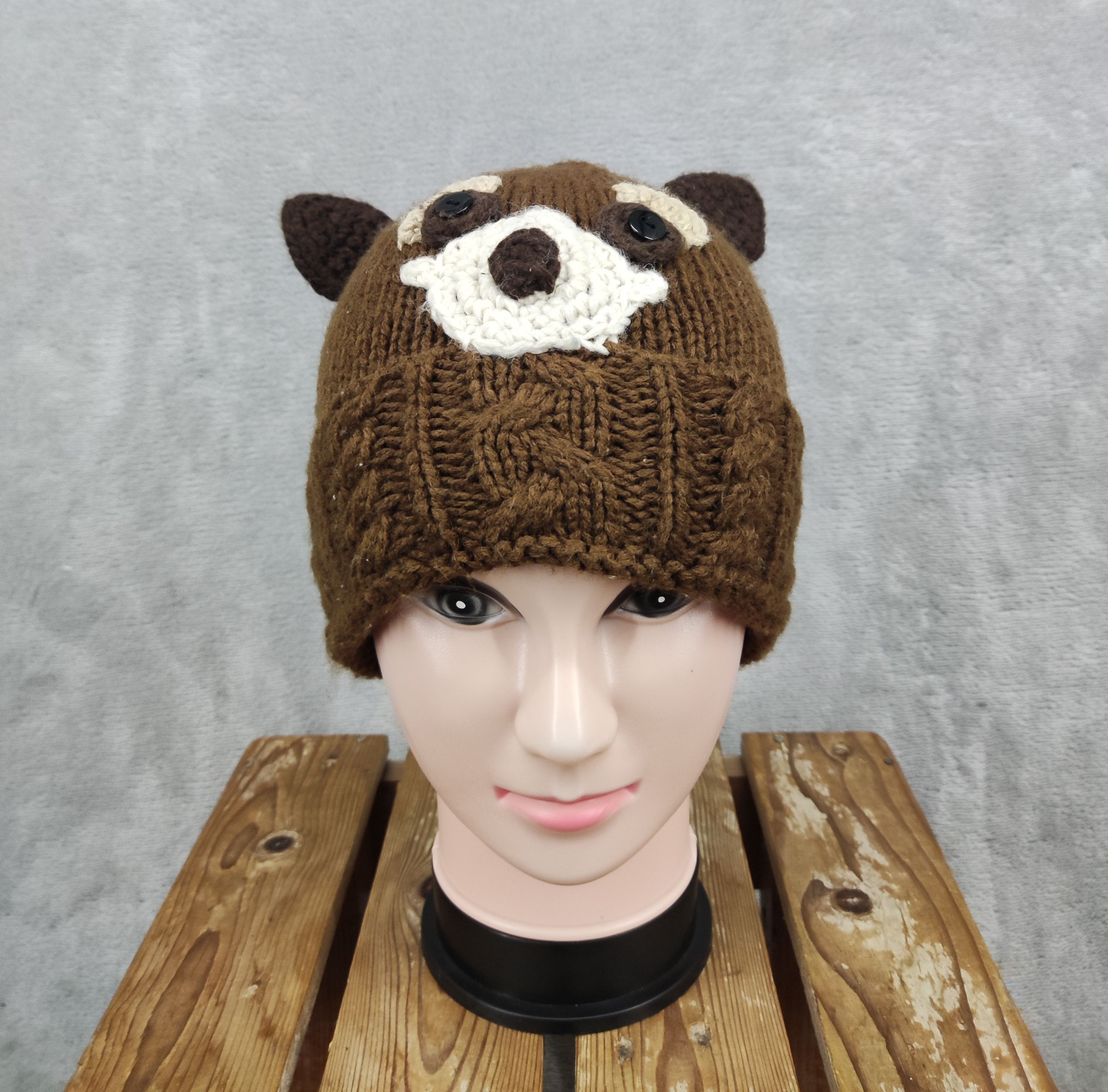 Japanese Brand × Vintage Vintage Animal Crochet Hat Size ONE SIZE - 1 Thumbnail