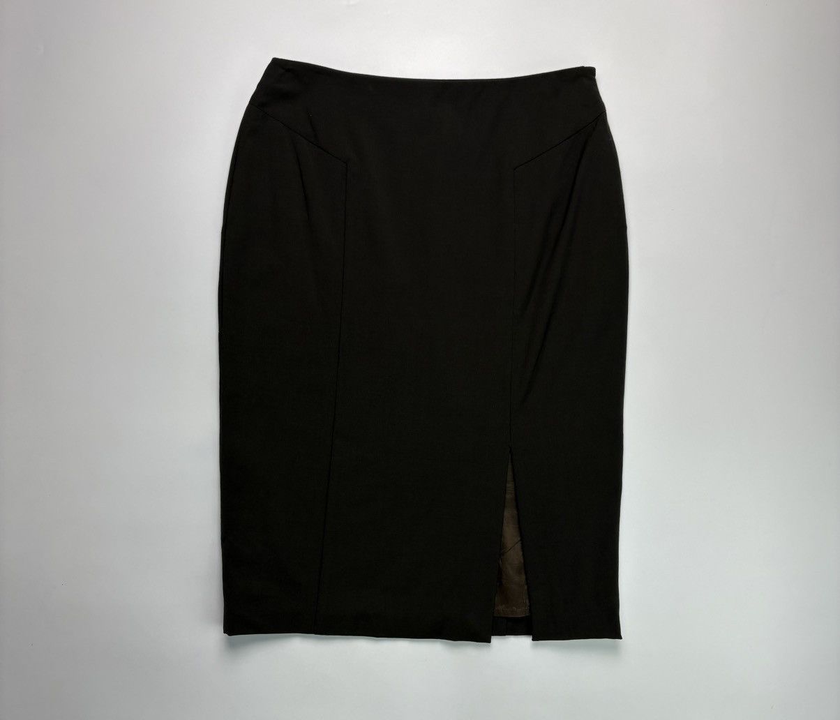 Gucci 1995 Gucci Tom Ford Wool Midi Skirt Size 28" / US 6 / IT 42 - 1 Thumbnail