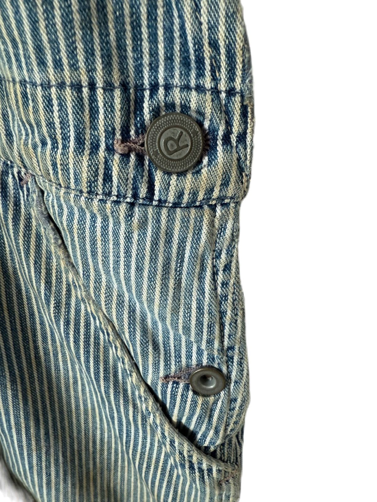 45rpm JAPAN BRAND 45RPM HICKORY DISTRESS OVERALL CARPENTER WORKER Size US 34 / EU 50 - 2 Thumbnail