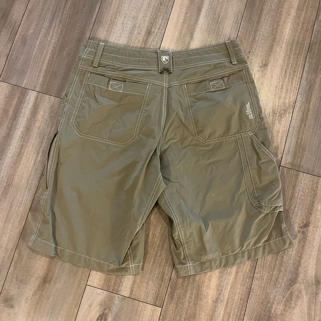 Kuhl Kuhl Khaki/Green Athletic Cargo Shorts Men 34 Bin C-31 Size US 34 / EU 50 - 5 Thumbnail
