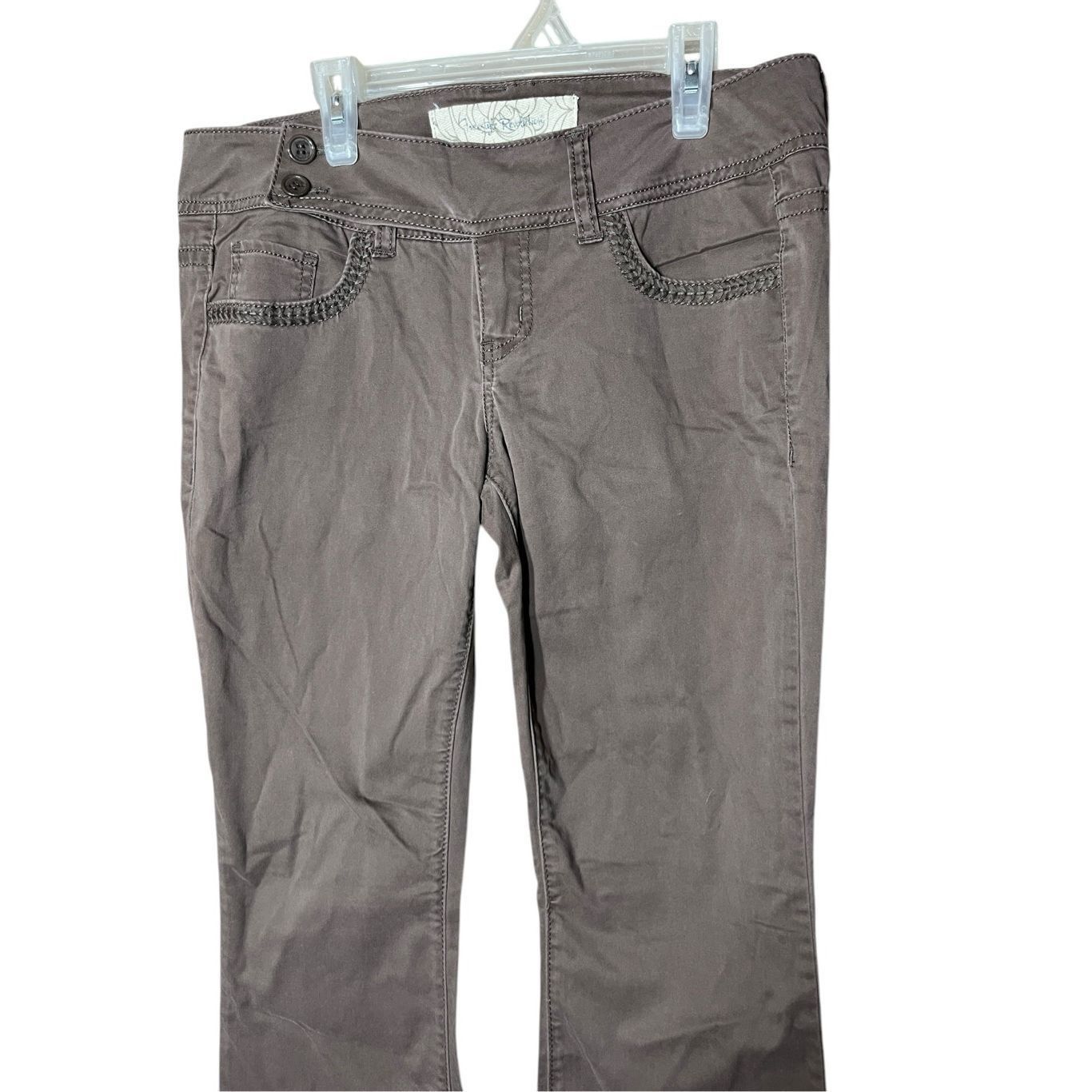 Other Vintage Freestyle Revolution Y2K Brown Low Rise Flare Pants Size 9 Size 34" / US 12 / IT 48 - 2 Thumbnail
