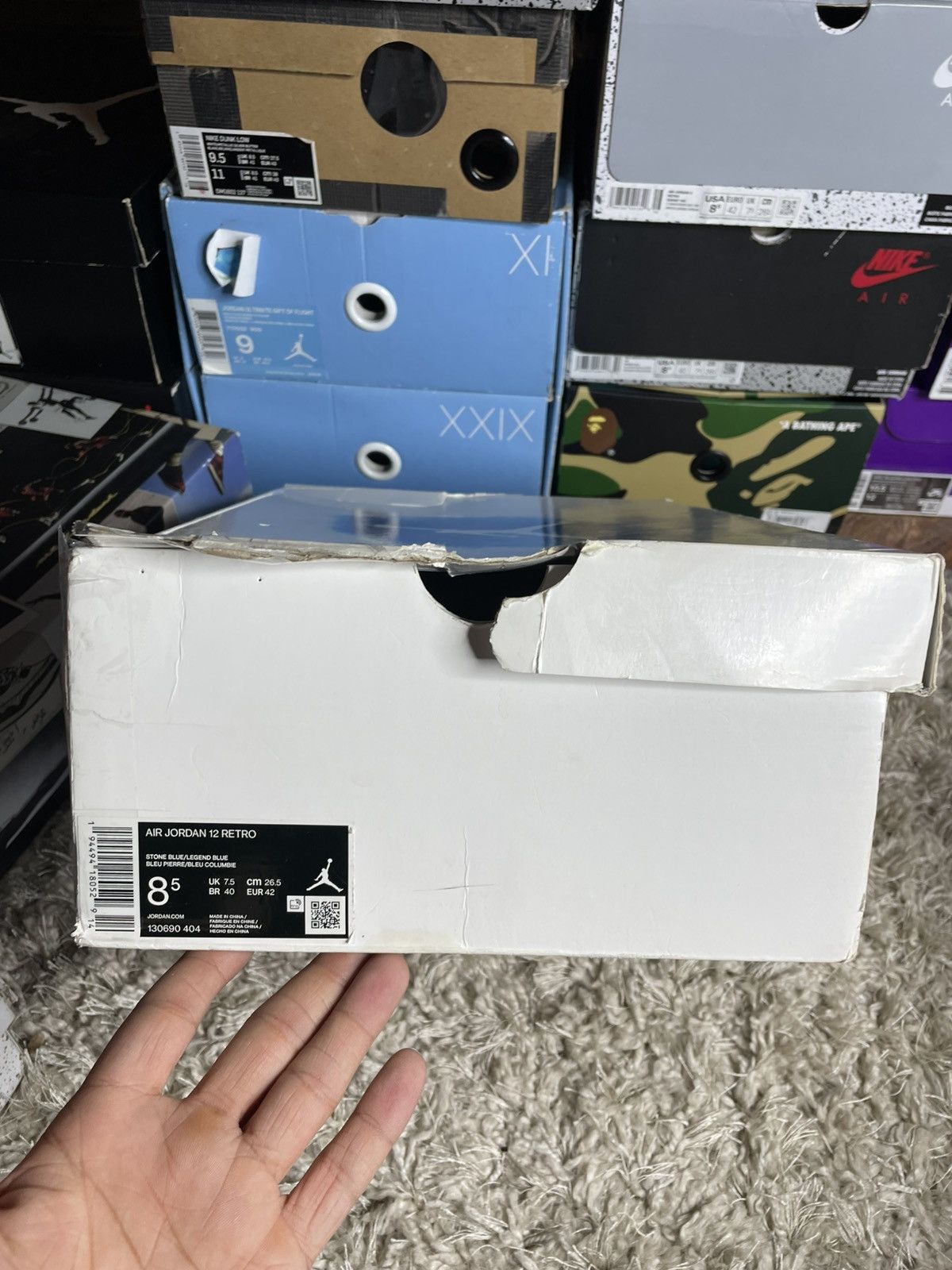 Jordan Brand Jordan 12 Indigo Size US 8.5 / EU 41-42 - 11 Thumbnail