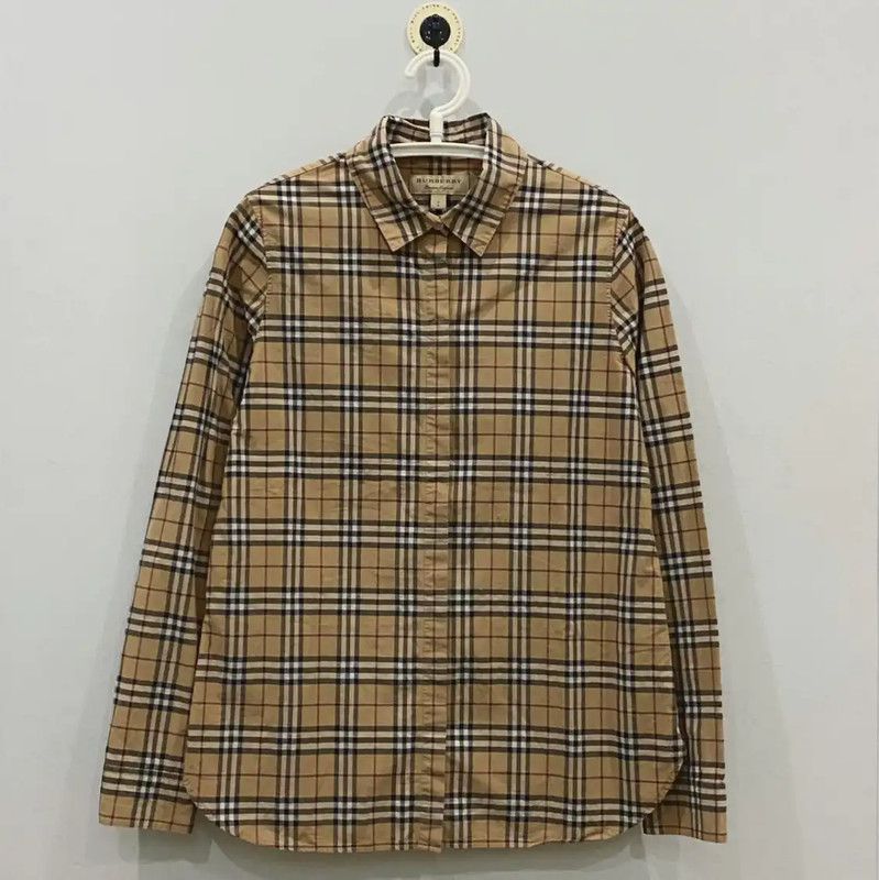 Burberry Burberry Yellow Cotton Women's Shirt Size M / US 6-8 / IT 42-44 - 1 Thumbnail
