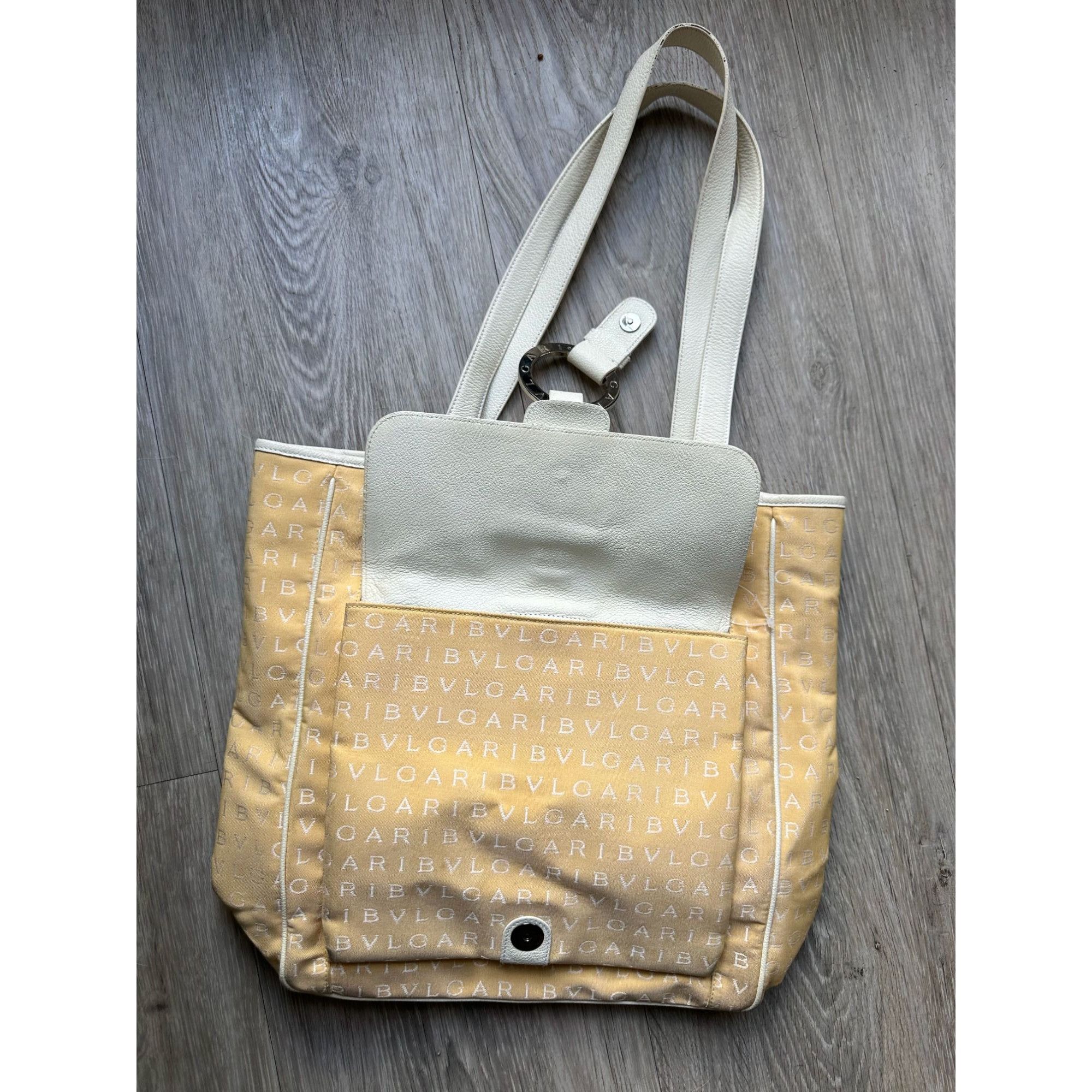 Bvlgari Bvlgari Logo Mania Pale Yellow Shoulder Bag / Tote Size ONE SIZE - 16 Thumbnail