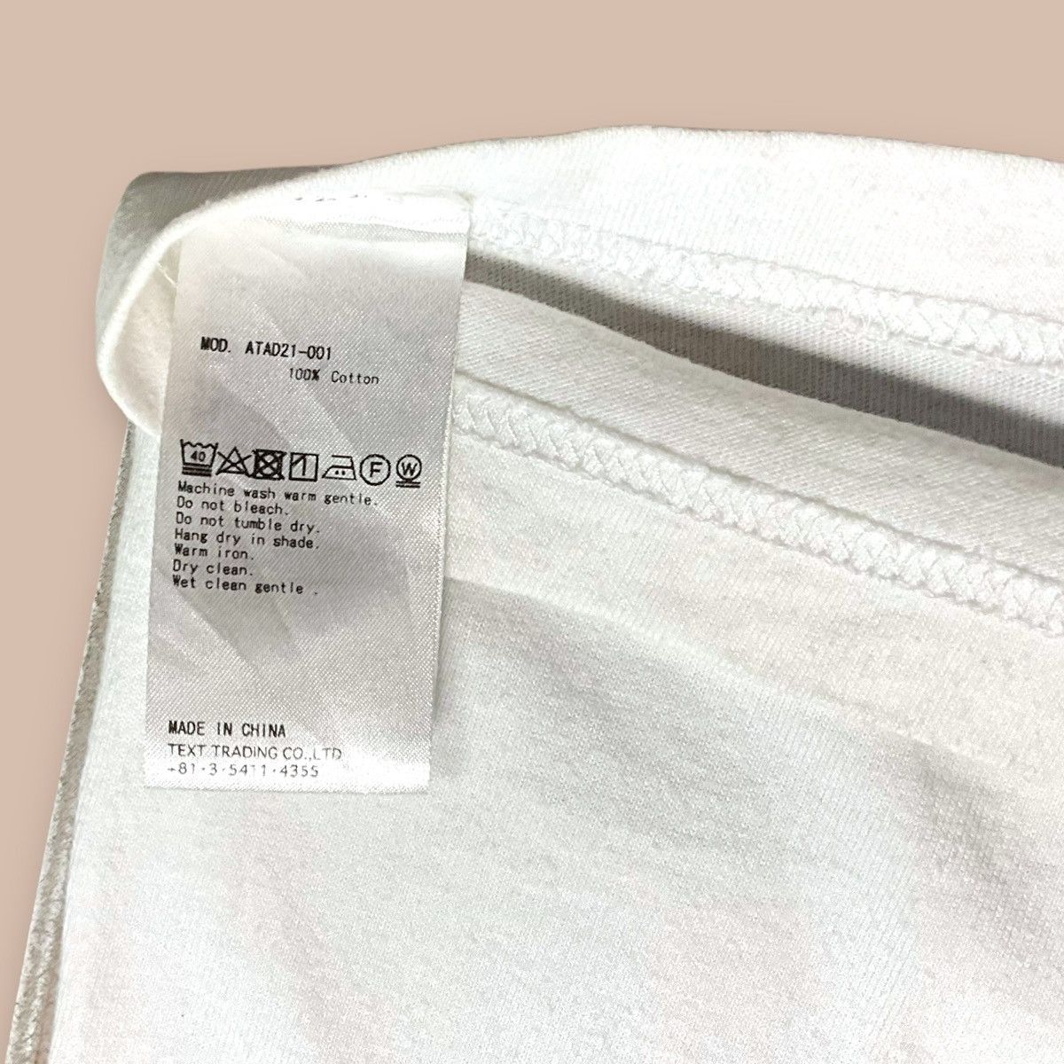 atmos ATAD x COOK TEE WHITE Size US L / EU 52-54 / 3 - 8 Thumbnail