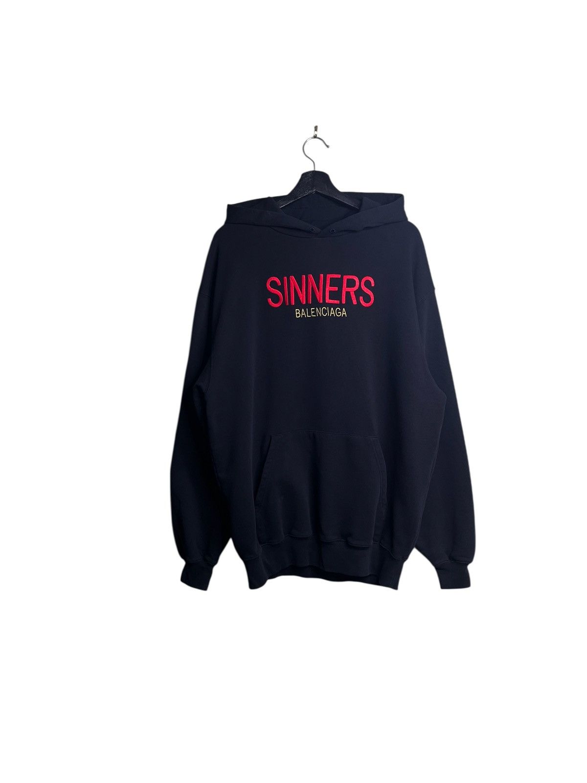 Balenciaga Sinners ブラックパーカー balenciaga sinners hoodie M | eBay