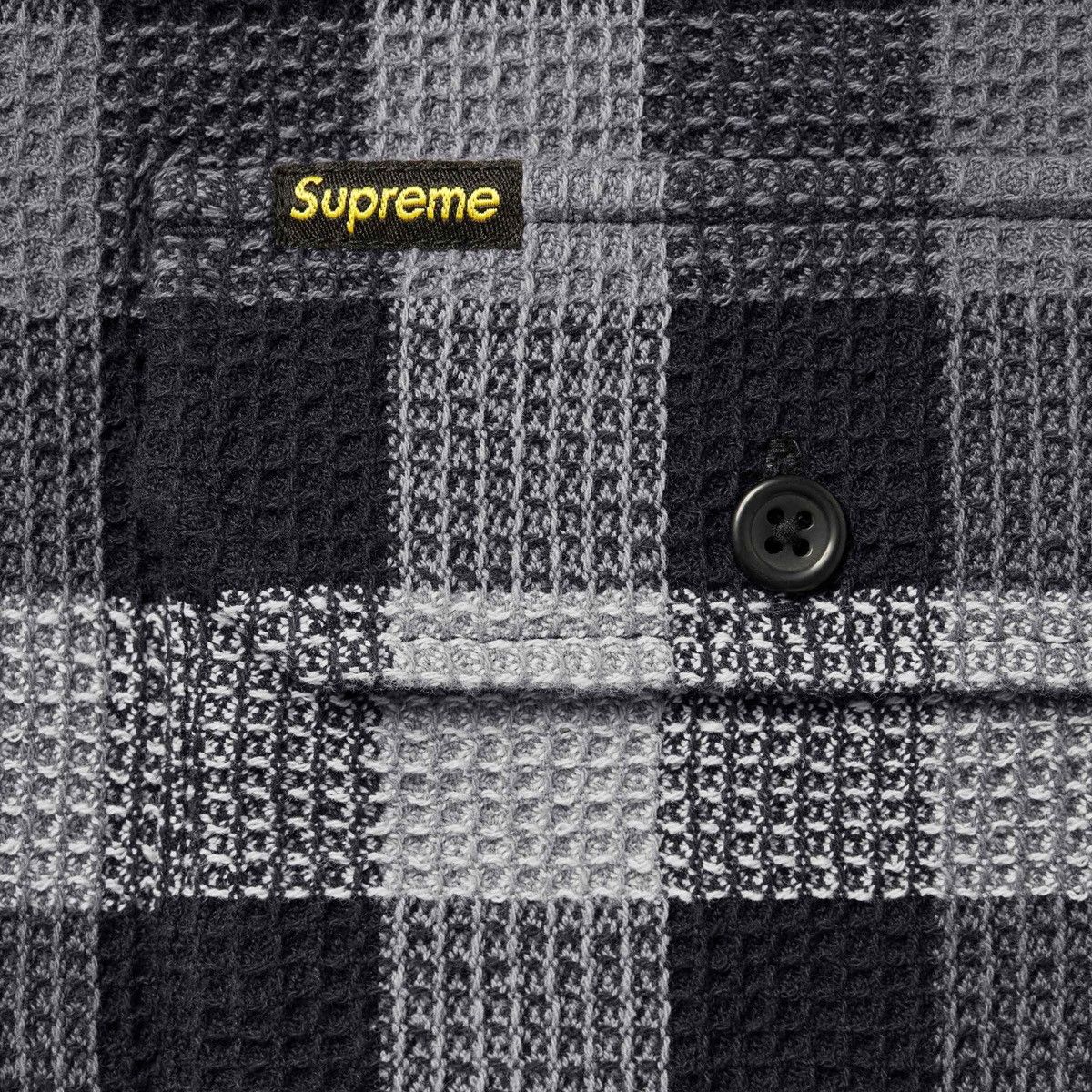 Supreme Supreme Waffle Plaid Hooded Shirt Size US XL / EU 56 / 4 - 3 Thumbnail