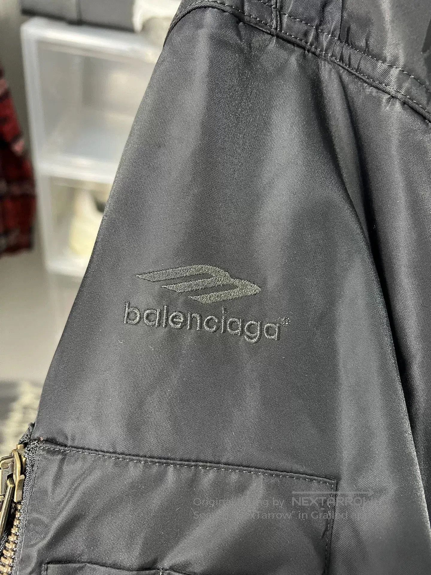 Balenciaga Balenciaga 3B Embroidered Nylon Bomber Jacket. Size US L / EU 52-54 / 3 - 3 Thumbnail