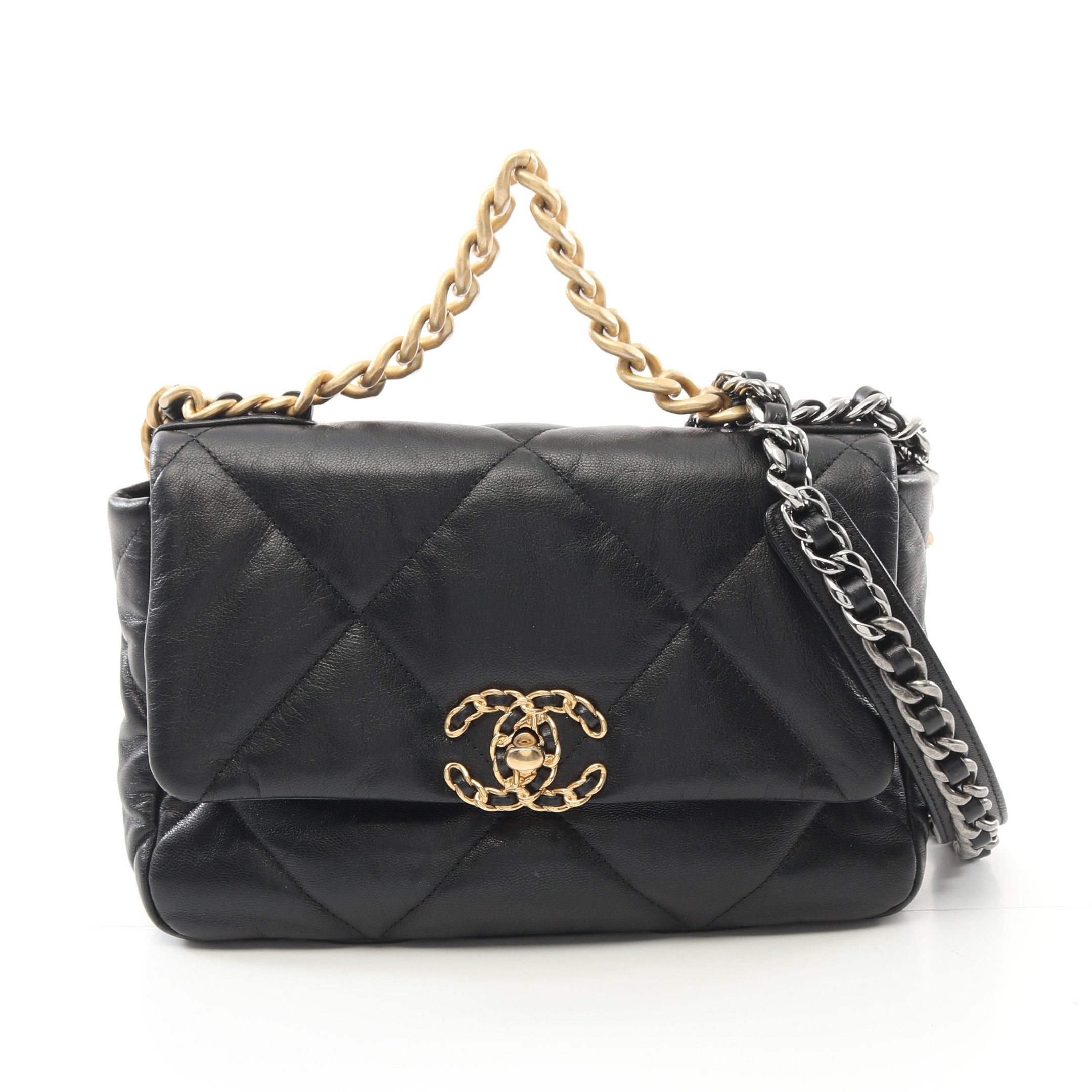 Chanel Chanel 19 Dizeneuf Matelasse Chain Shoulder Bag Lambskin Black Combination Metal Fittings Size ONE SIZE - 1 Thumbnail