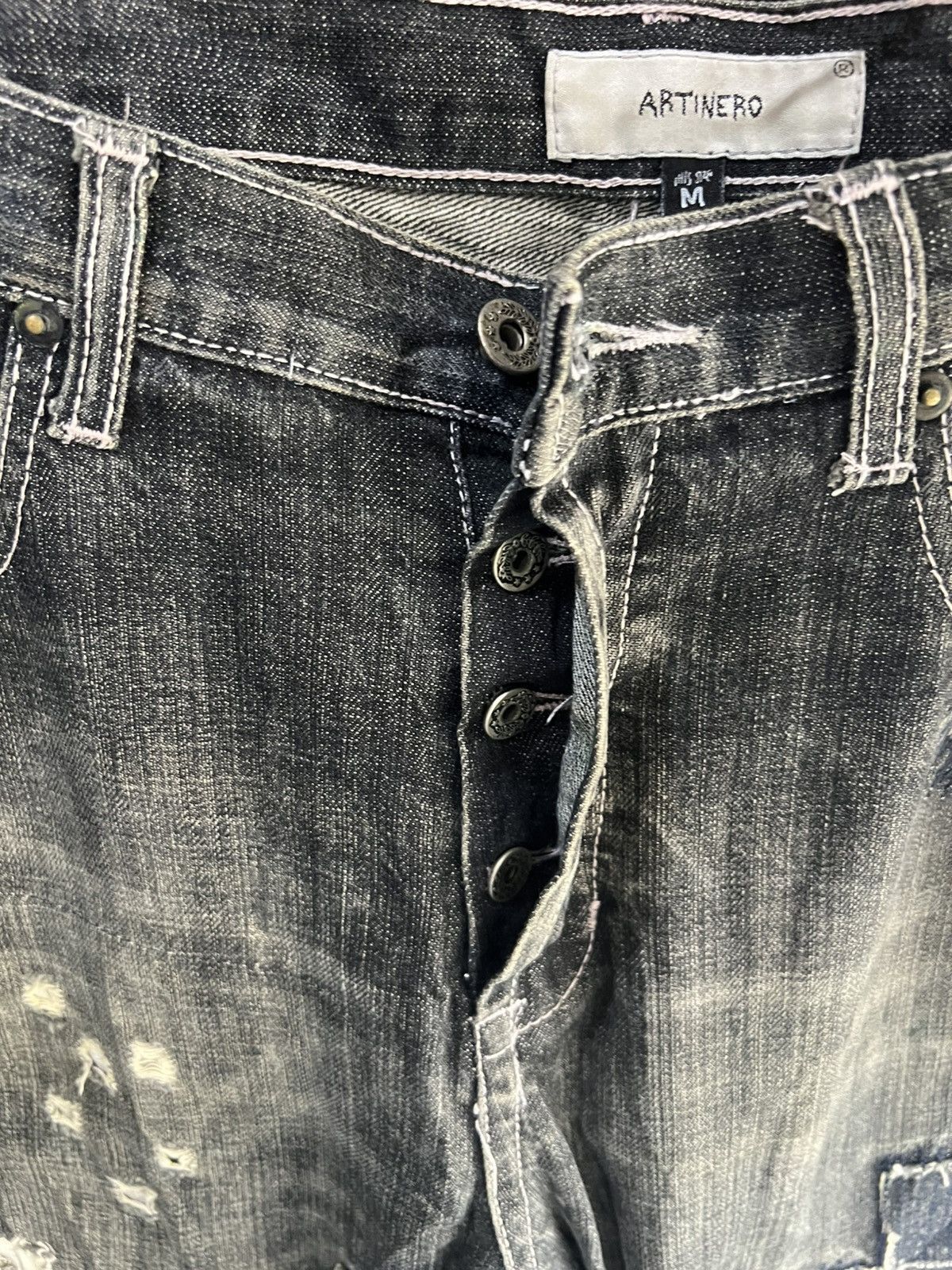 Other 🔥Rare Artinero Patchwork Kapital Inspired Distressed Denim Size US 34 / EU 50 - 10 Thumbnail