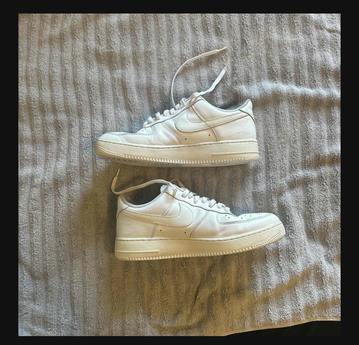 Nike White Air Force 1 Sz 12 Size US 12 / EU 45 - 2 Thumbnail