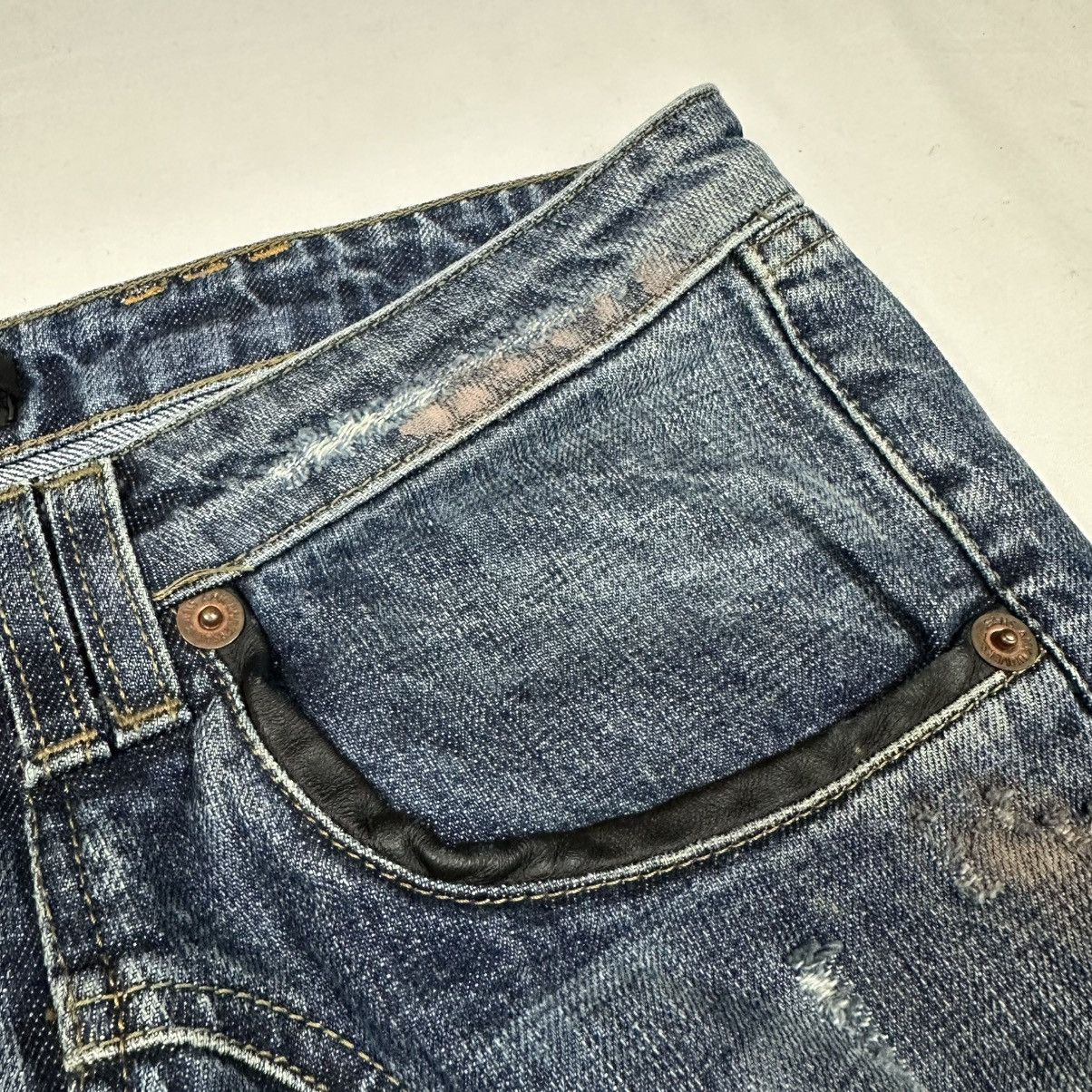 Andrew Mackenzie Andrew Mackenzie Low Waist Distressed Jeans IT48 W33 Size US 33 - 10 Thumbnail