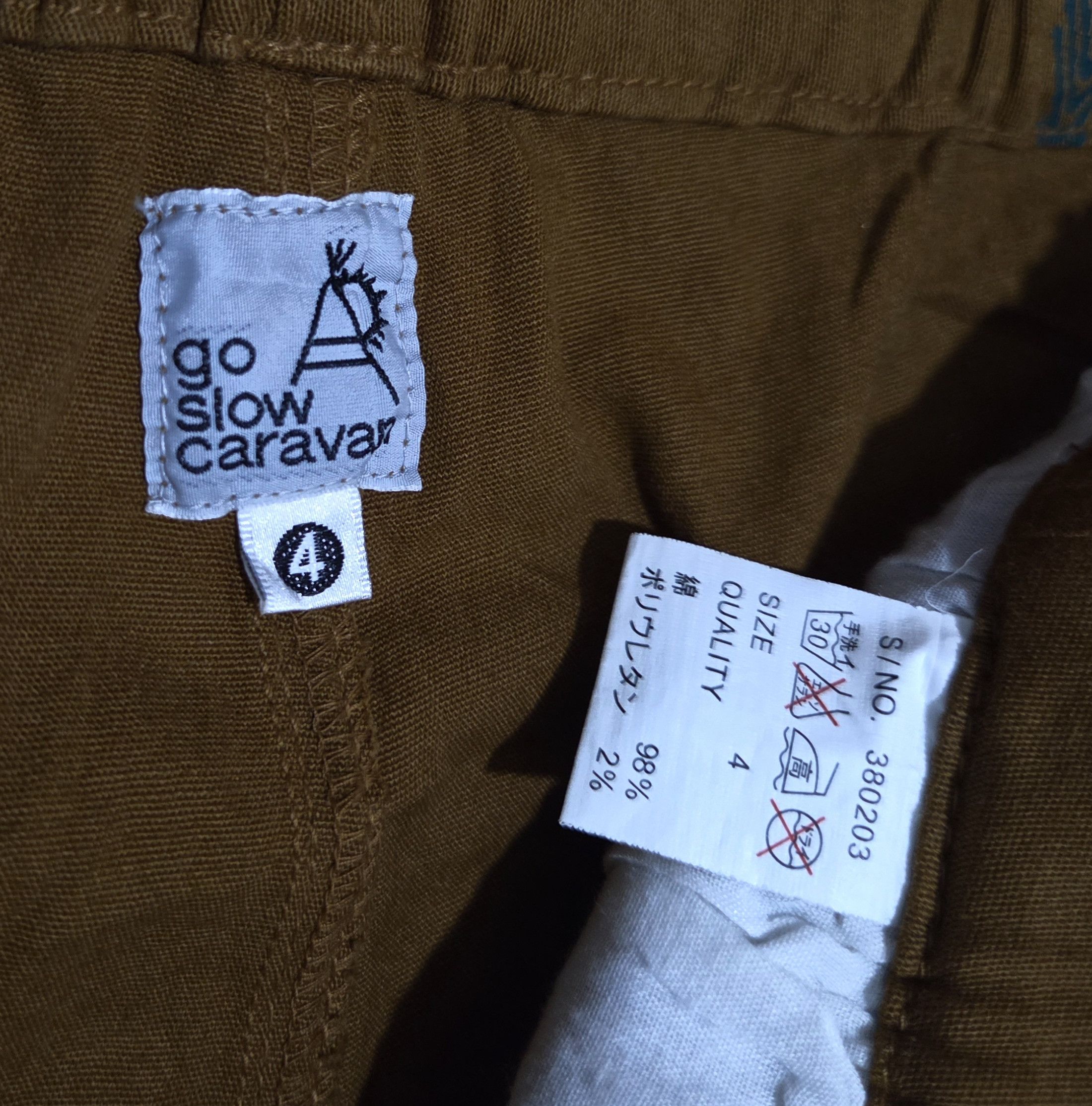Japanese Brand Go Slow Caravan Elasticated Outdoor Pants Tree Drawstring Size US 34 / EU 50 - 4 Thumbnail