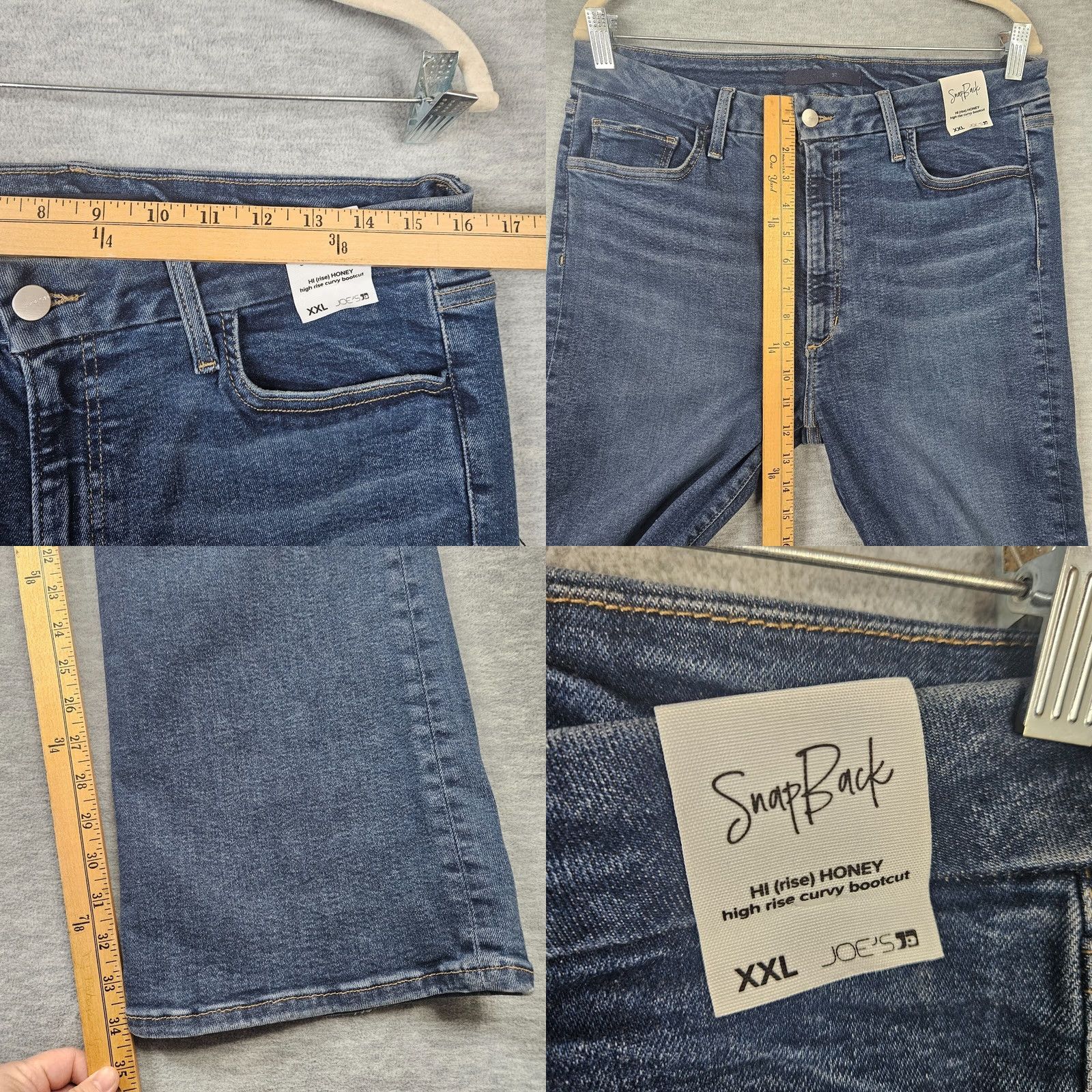 Vintage Joe’s Jeans Jeans Bootcut Women’s Casual Size 2XL Blue Denim Belted Mid Rise 5-Pocket New Men/Women? Size 40" / US 18 - 8 Thumbnail
