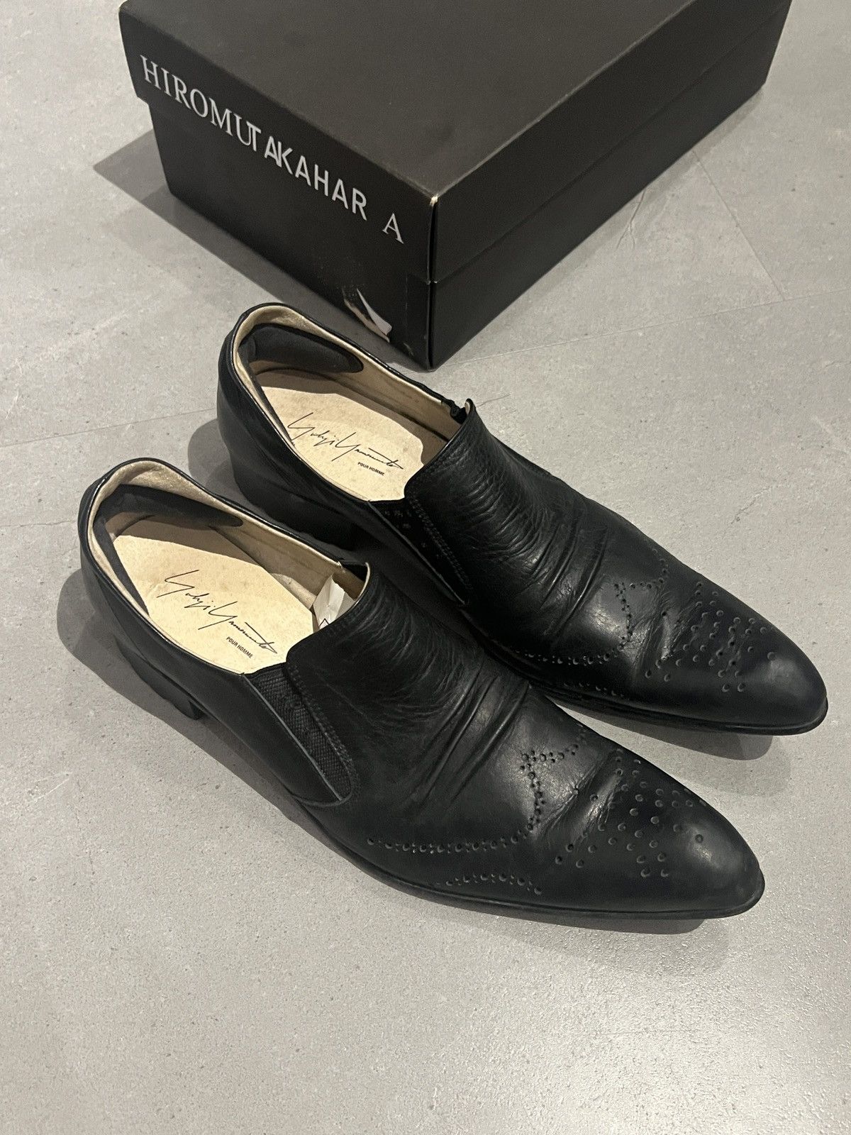 Yohji Yamamoto AW06 Yohji Yamamoto X Hiromu Takahara Leather Point Toe Shoe Size US 8 / EU 41 - 3 Thumbnail
