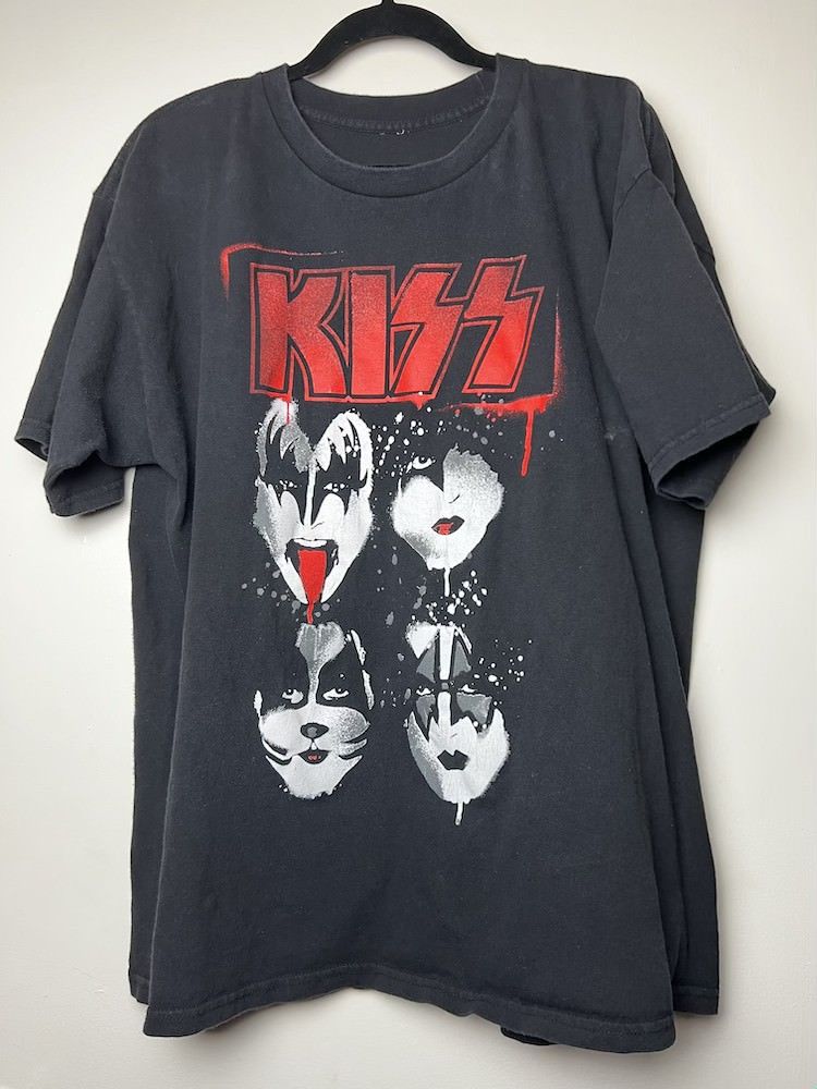Band Tees Vintage KISS Band Logo Graphic T-Shirt Size US L / EU 52-54 / 3 - 2 Thumbnail