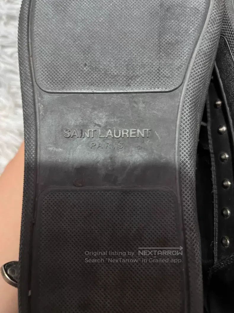 Saint Laurent Paris Saint Laurent Paris Black Carved Studs Buckle High Top Ska Size US 10 / EU 43 - 9 Thumbnail