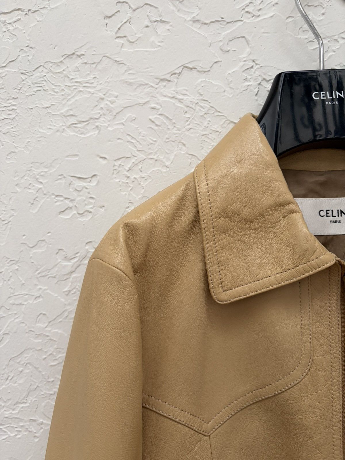 Celine Rare — Celine leather jacket Size US S / EU 44-46 / 1 - 3 Thumbnail