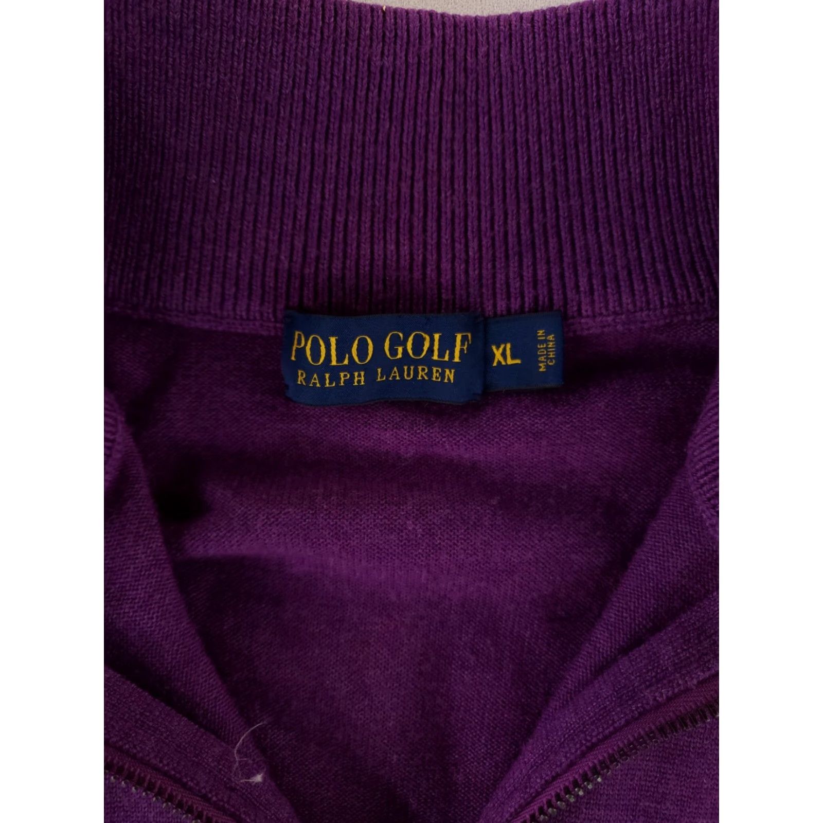 Polo Ralph Lauren Polo Ralph Lauren Polo Golf Sweater Merino Wool Purple 1/4 Zip Long Sleeve Mens XL Size US XL / EU 56 / 4 - 3 Thumbnail