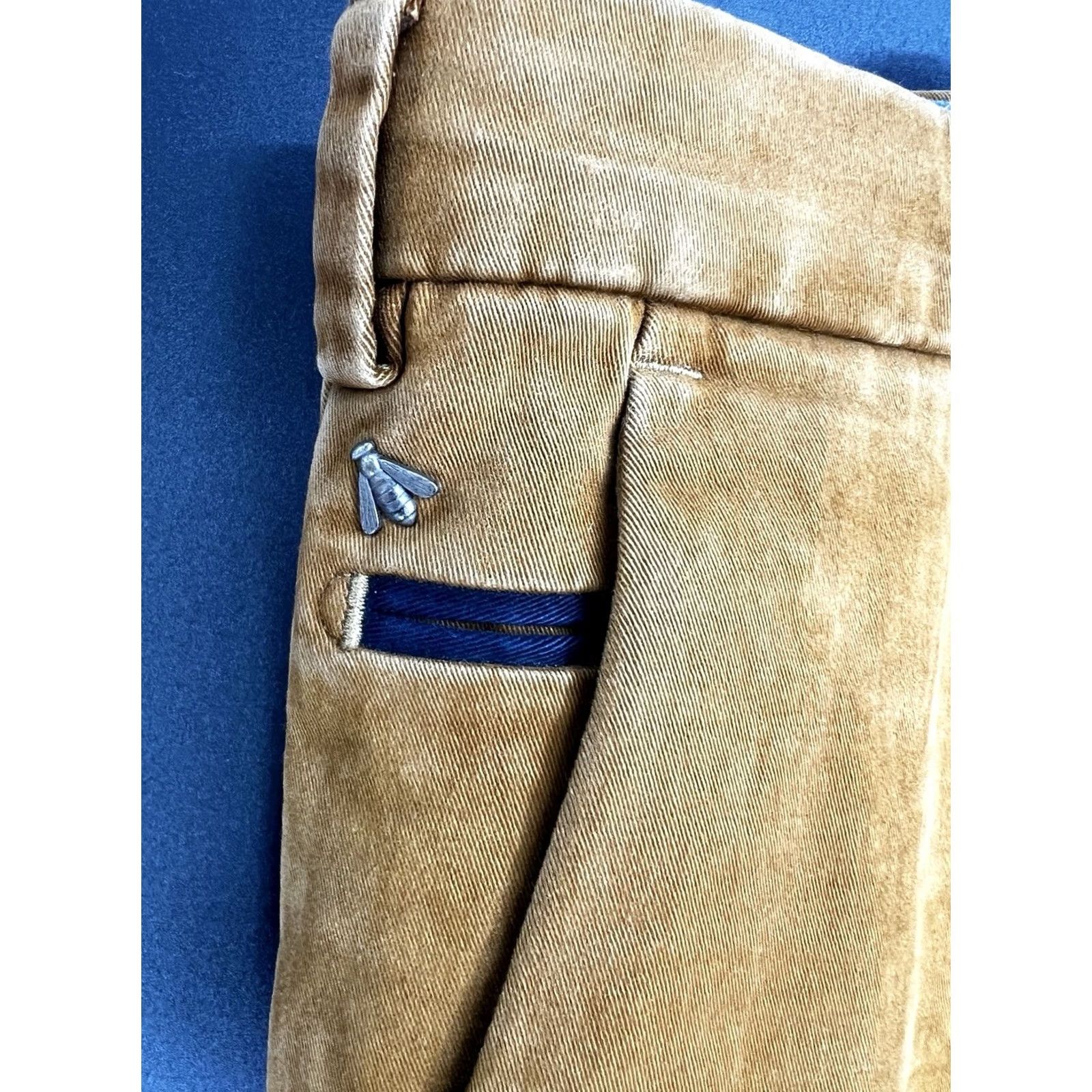 Velvet Meyer Velvet Pants Mustard 40x30 Men’s Velvet Chino Bonn Belt Button Closure City Hipster Motorcycle Rock Southwestern Germany Mens Size US 40 / EU 56 - 3 Thumbnail