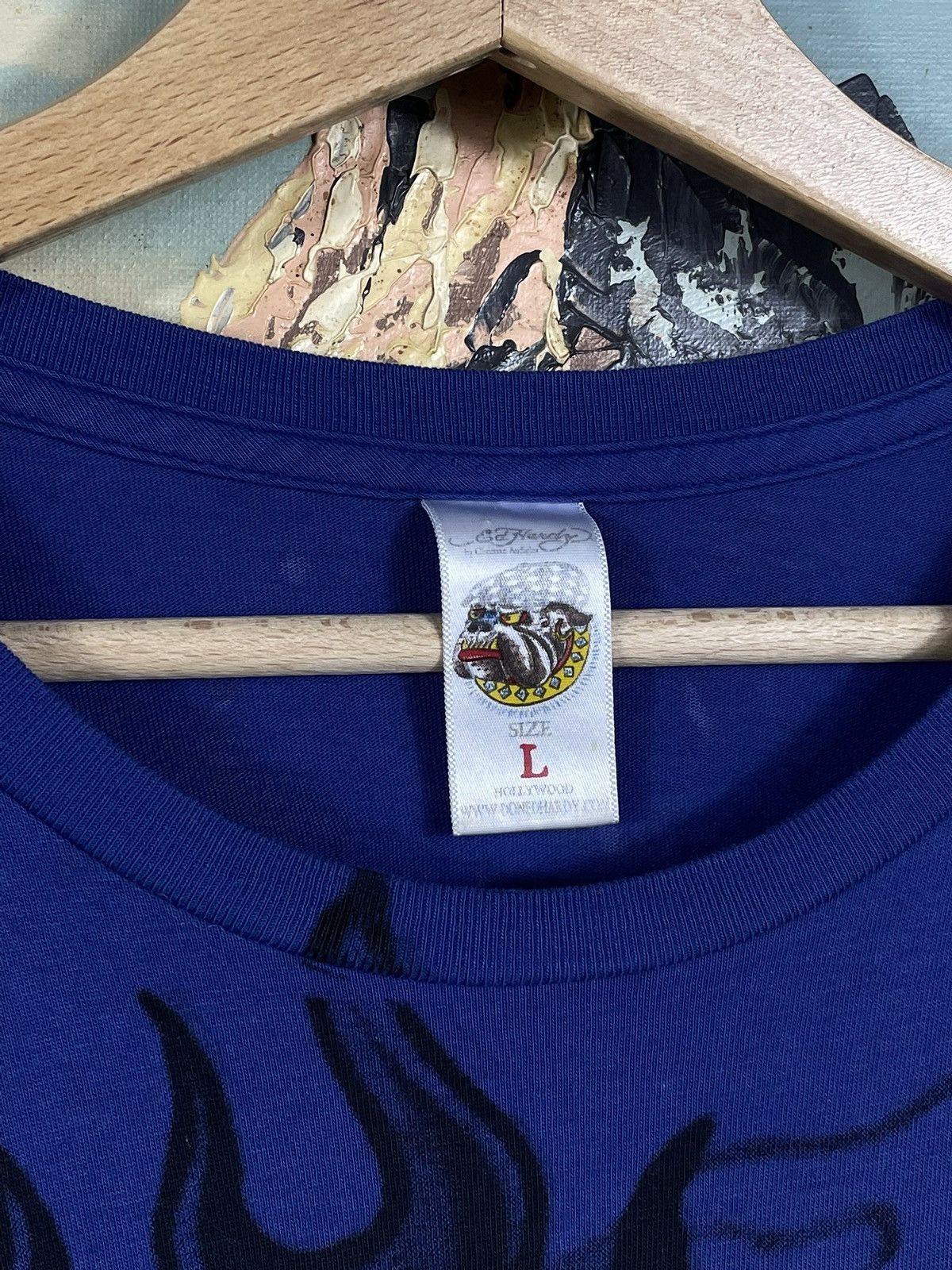 Ed Hardy × Sex Skateboards × Vintage Ed Hardy Retro 00s Baggy Loose Tee Sweatshirt Grunge Cyber Size L / US 10 / IT 46 - 6 Thumbnail