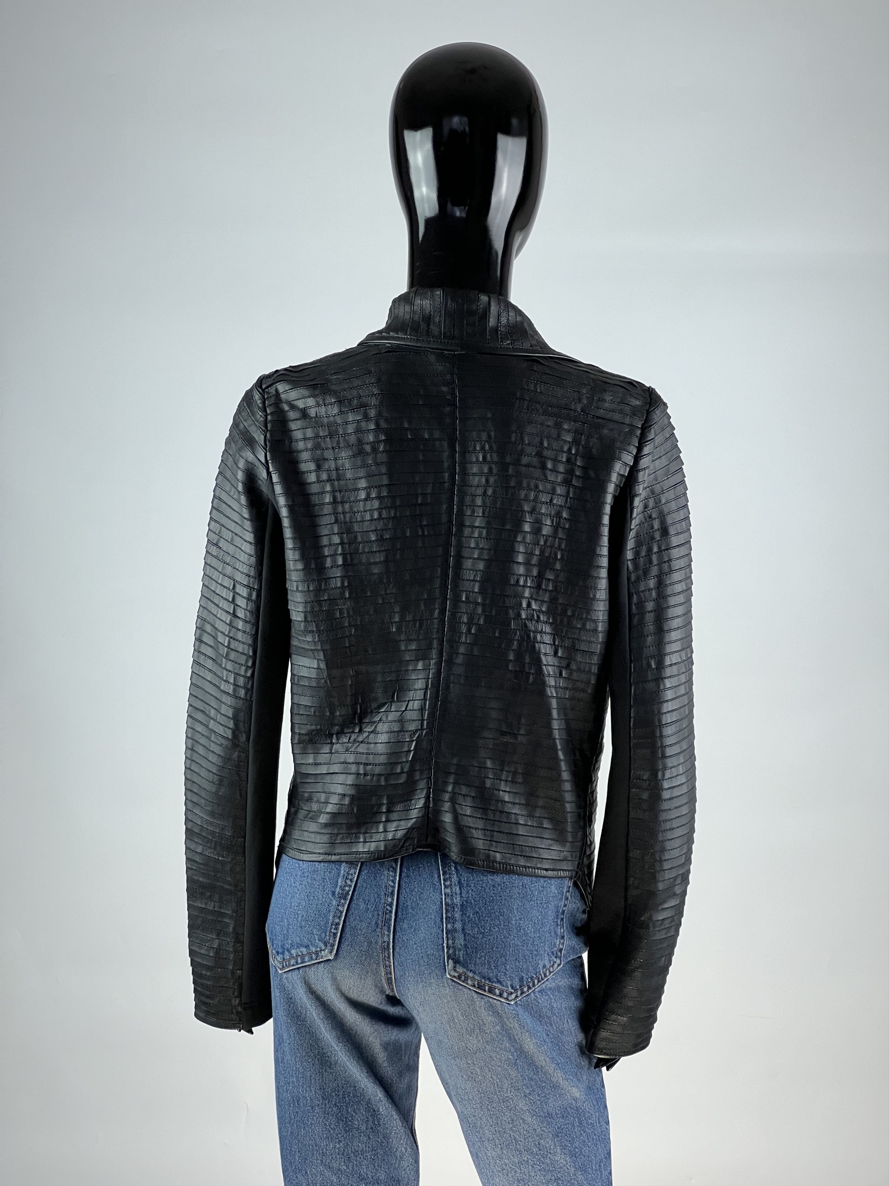 Designer Freaky Nation Women's Asimmetrical Leather Jacket Size M Size M / US 6-8 / IT 42-44 - 5 Thumbnail